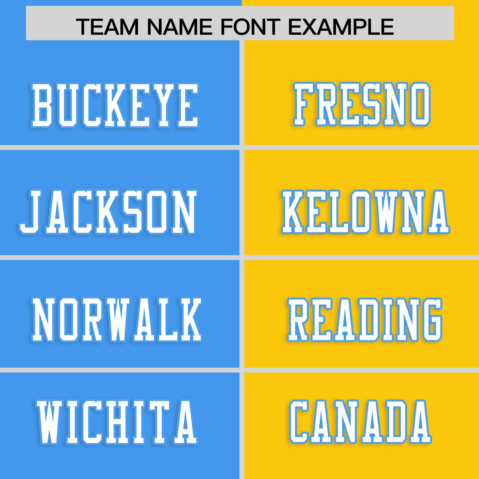 Custom Powder Blue Gold Personalized Split Two Tone Design Authentic Football Jersey
