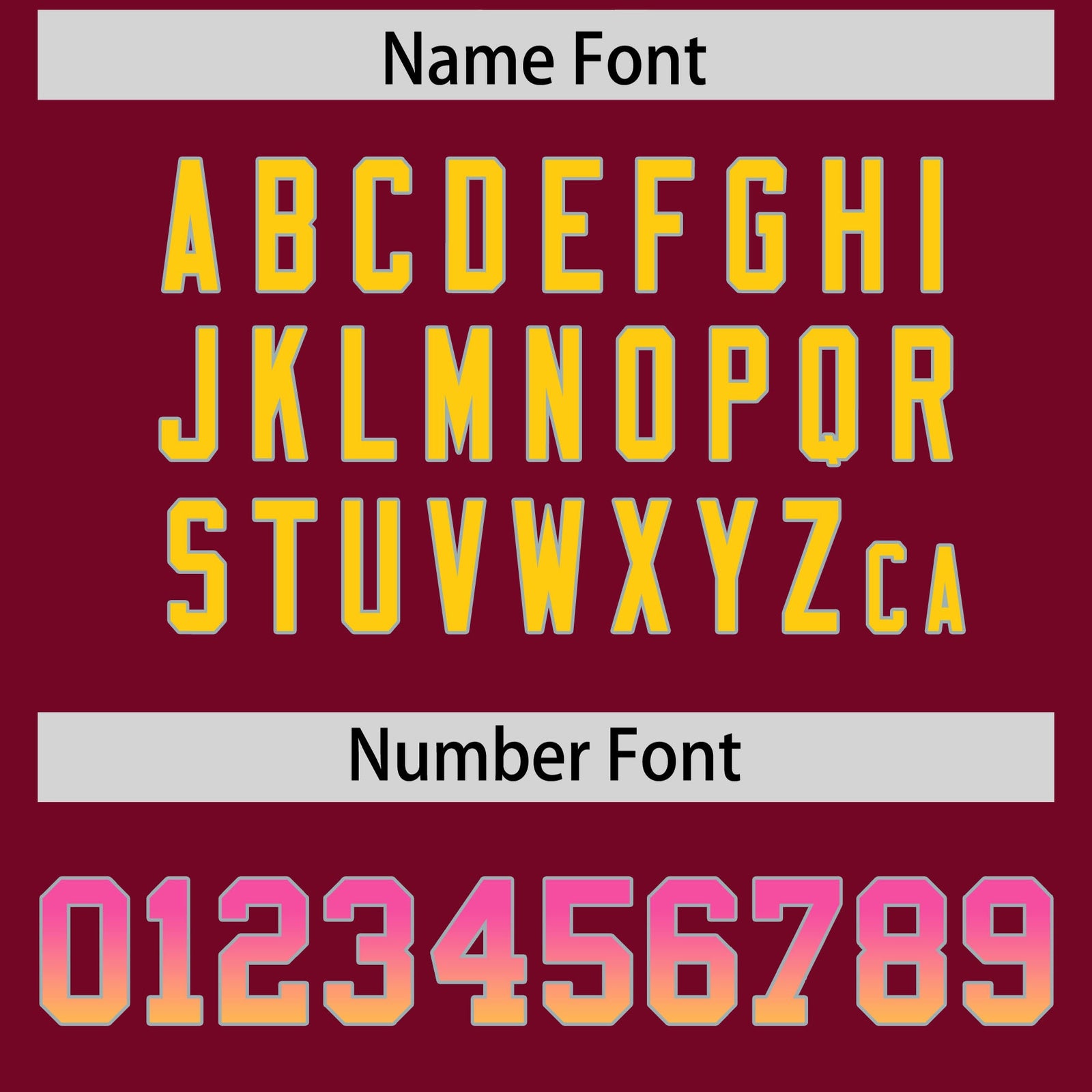 Custom Cardinal Pink and Gold Sides Gradient Fashion Personalized Team Football Jersey