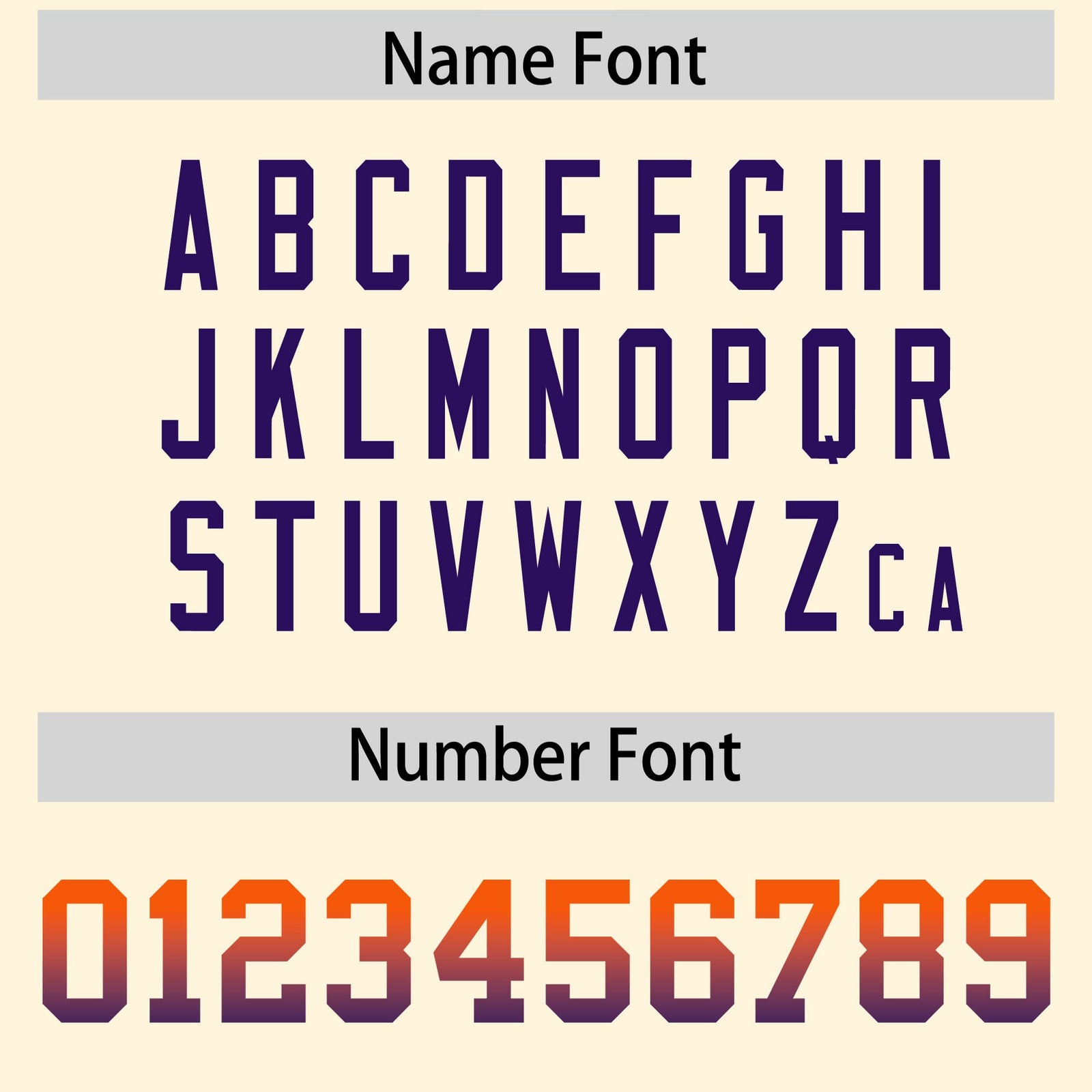 Custom Cream Orange and Purple Sides Gradient Fashion Personalized Team Football Jersey