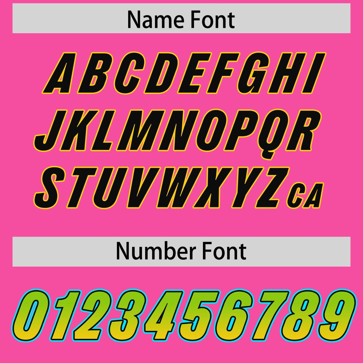 Custom Pink Neon Green and Gold Sides Gradient Fashion Personalized Team Football Jersey