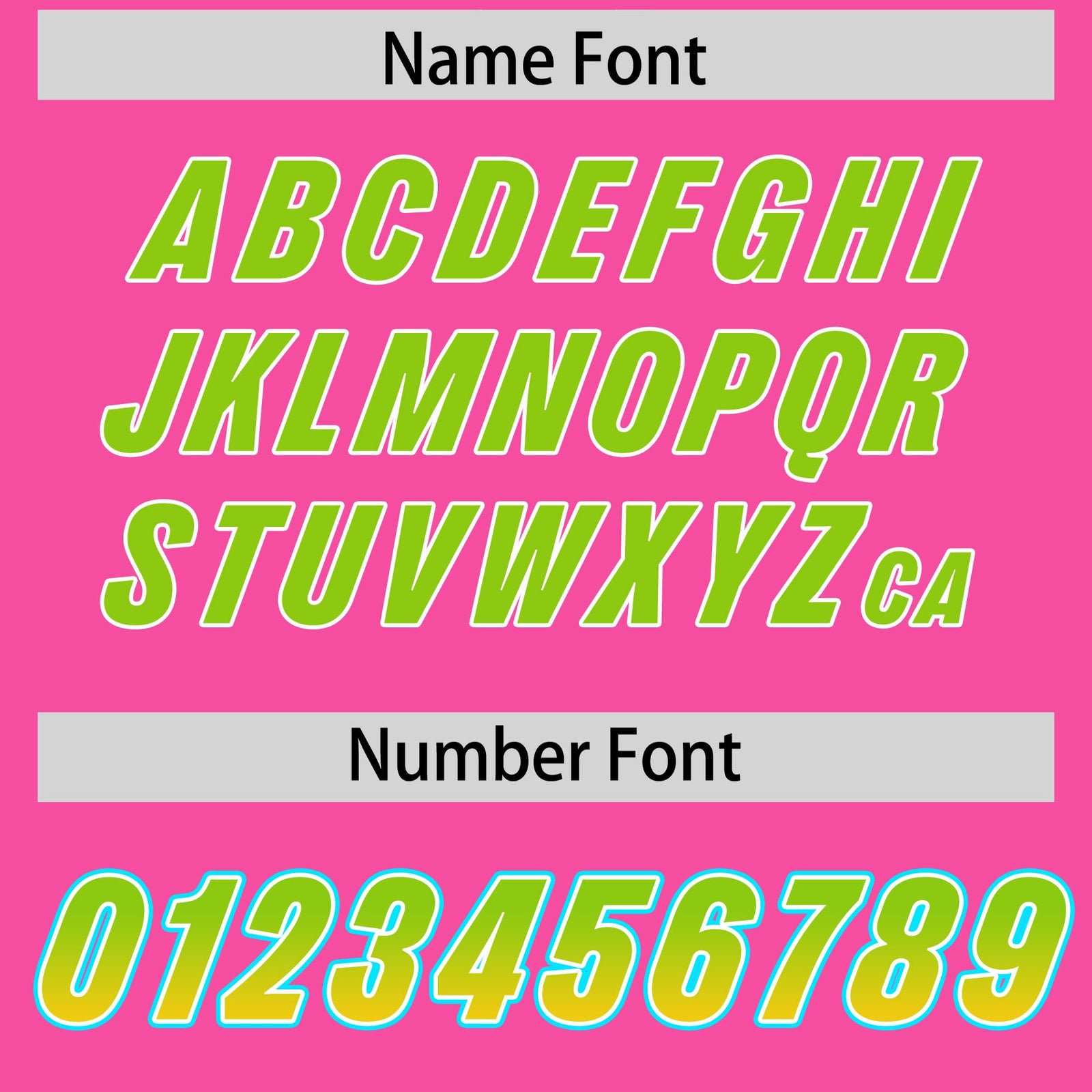 Custom Pink Neon Green and Gold Sides Gradient Fashion Personalized Team Football Jersey