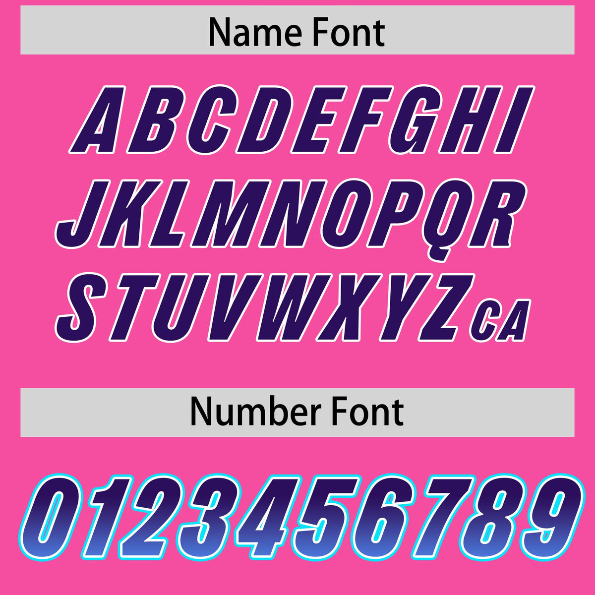 Custom Pink Purple and Powder Blue Sides Gradient Fashion Personalized Team Football Jersey