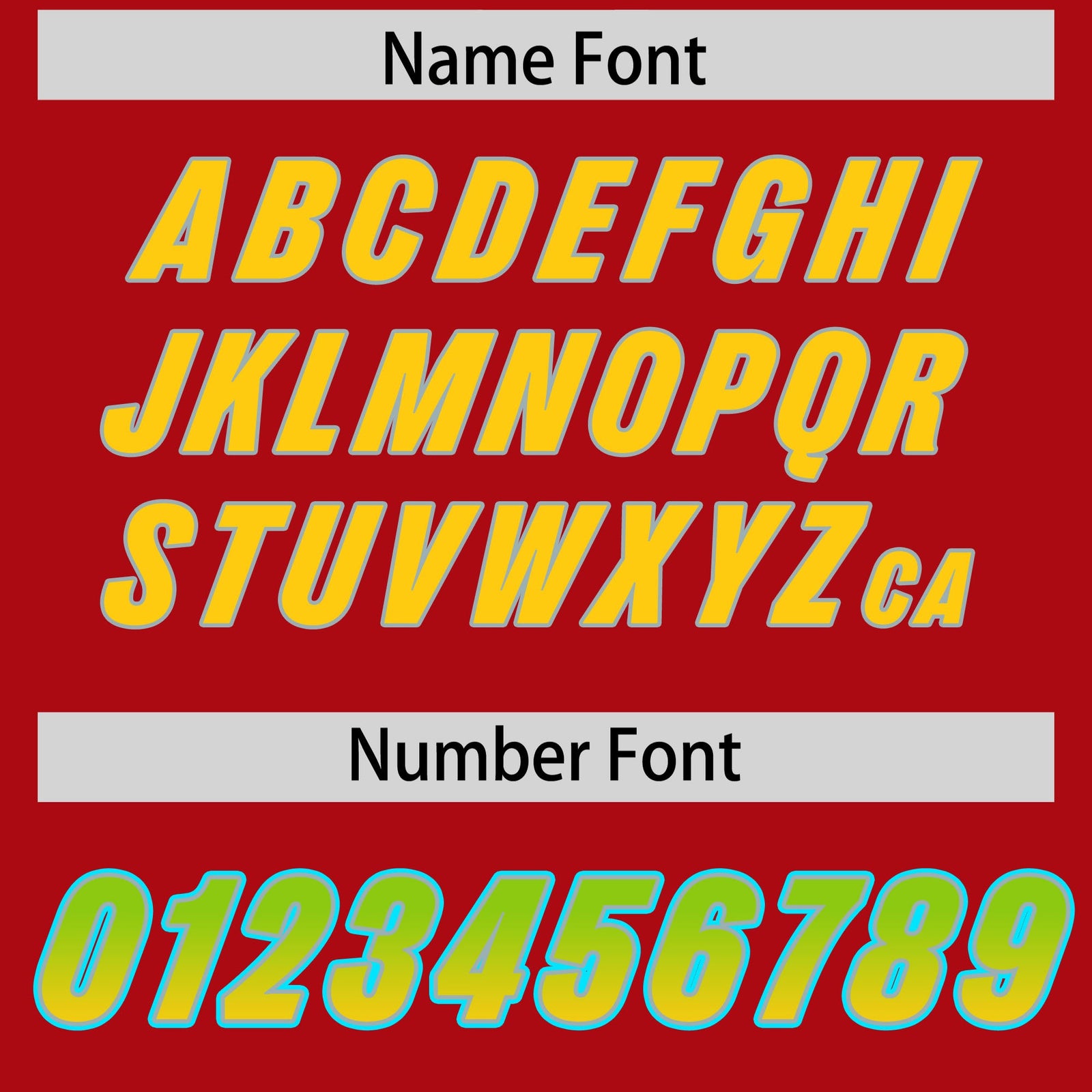 Custom Red Neon Green and Gold Sides Gradient Fashion Personalized Team Football Jersey