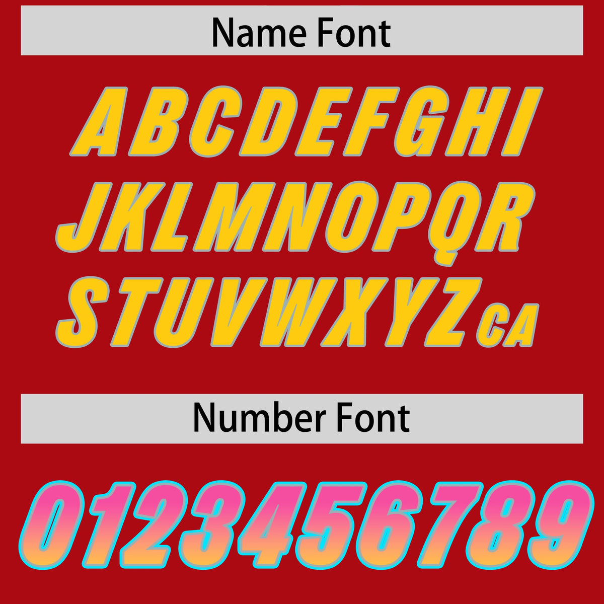 Custom Red Pink and Gold Sides Gradient Fashion Personalized Team Football Jersey