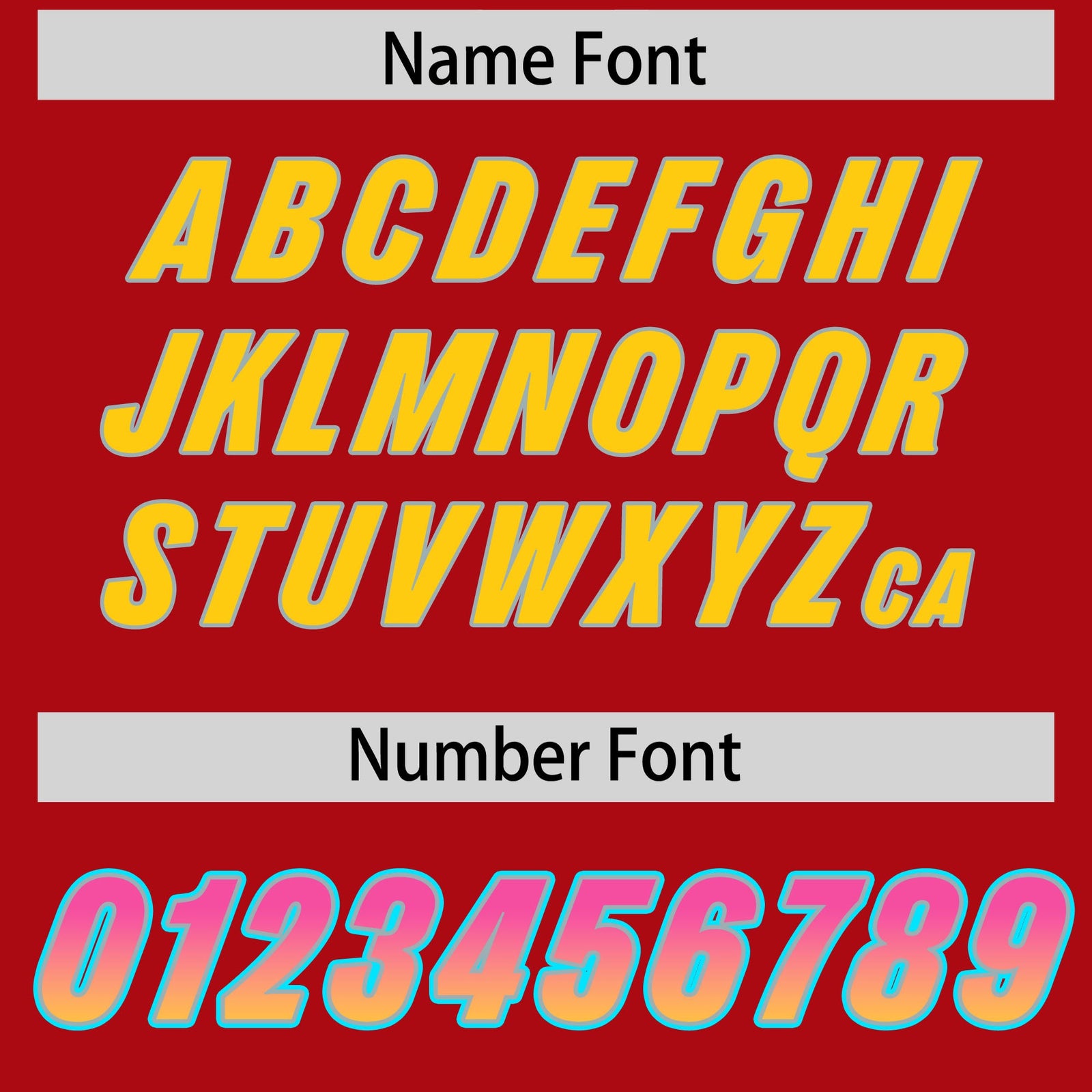 Custom Red Pink and Gold Sides Gradient Fashion Personalized Team Football Jersey