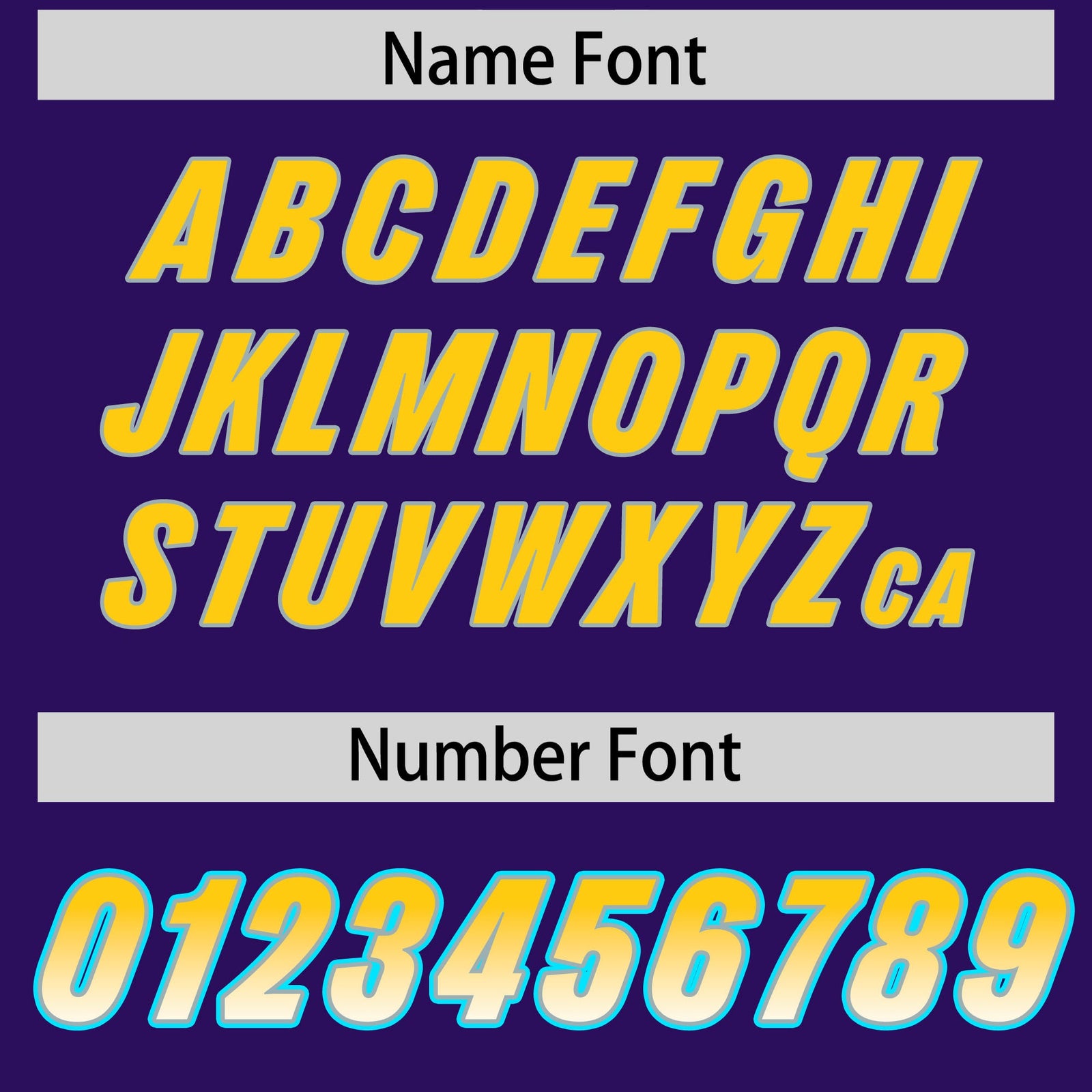 Custom Purple Gold Sides Gradient Fashion Personalized Team Football Jersey