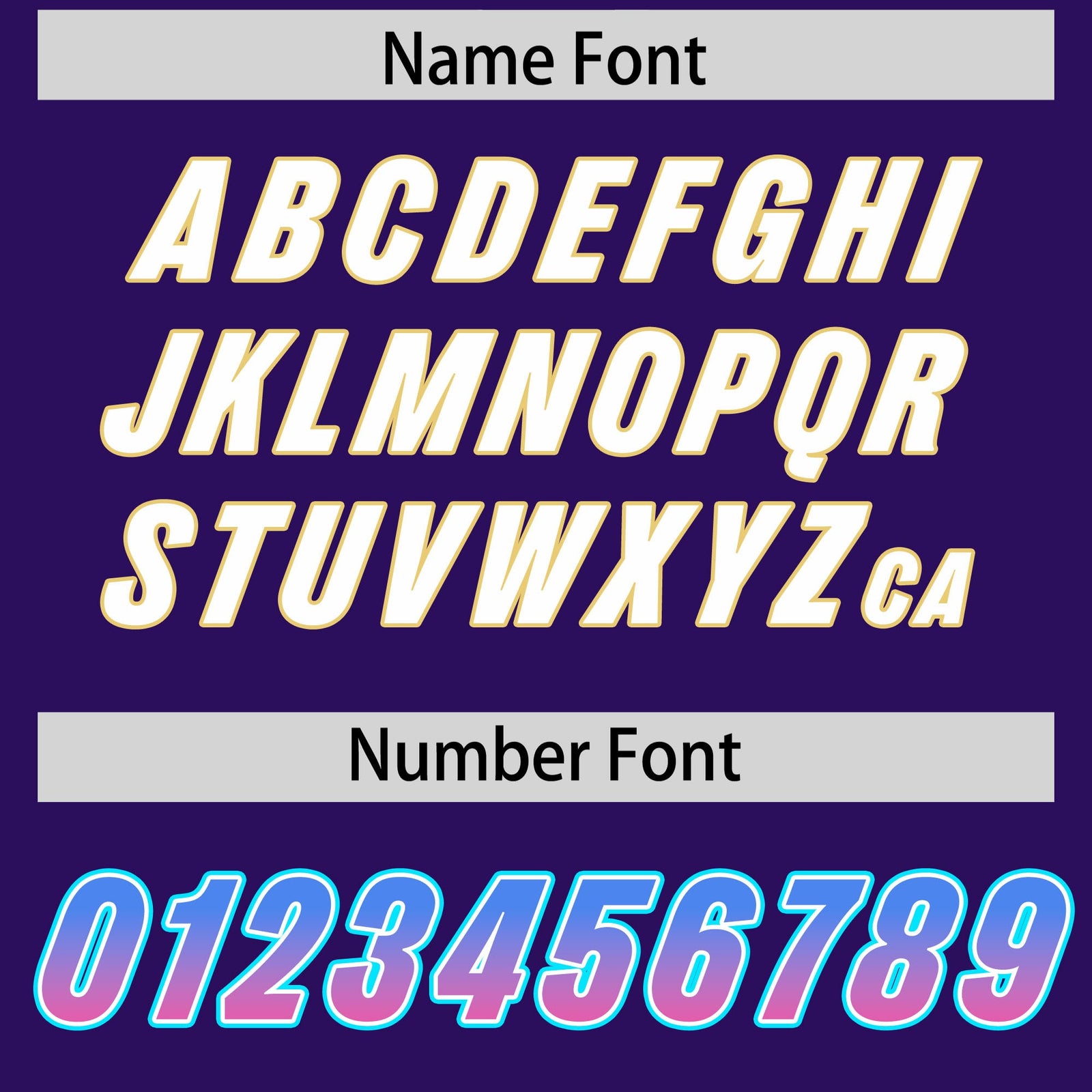 Custom Purple Powder Blue and Pink Sides Gradient Fashion Personalized Team Football Jersey