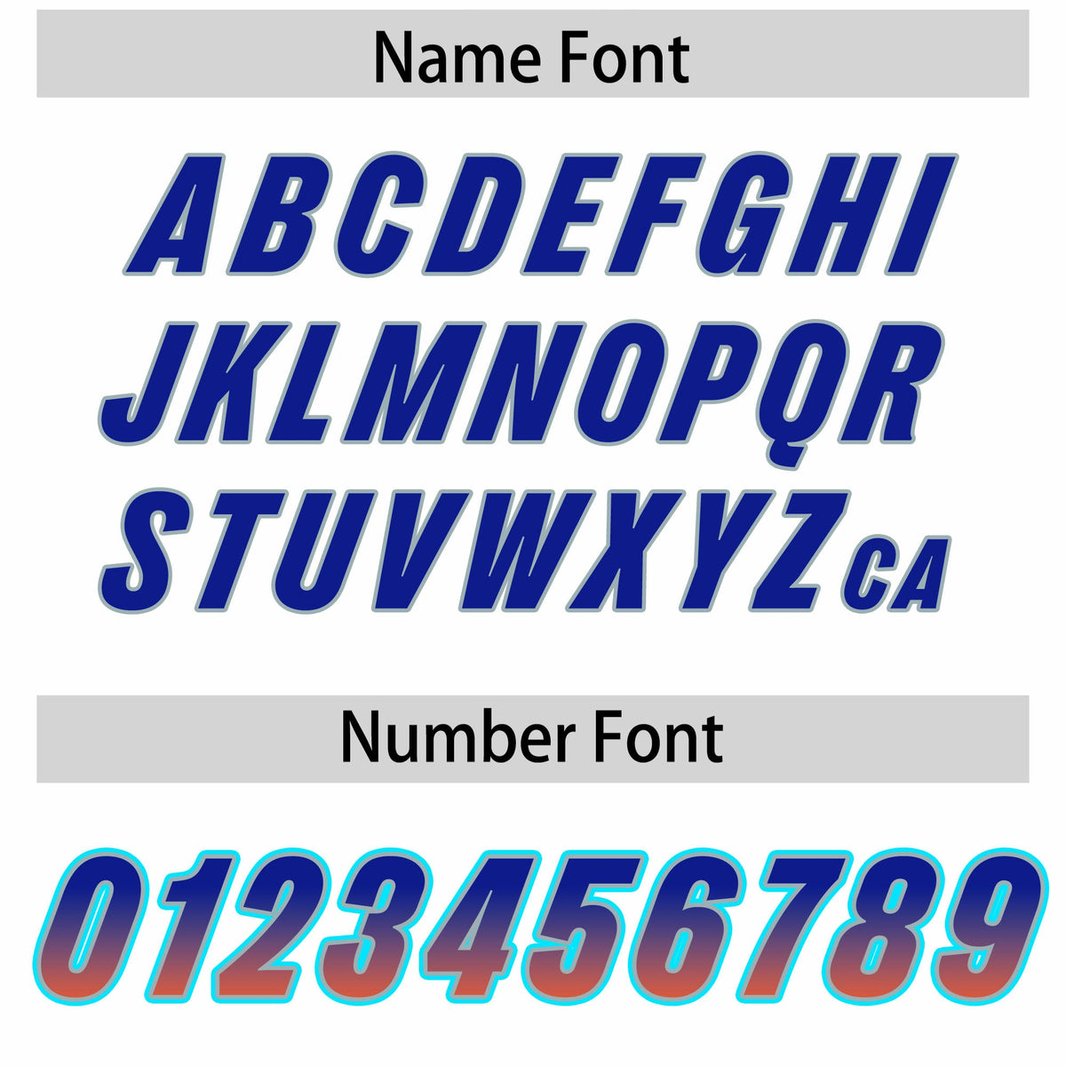 Custom White Royal and Orange Sides Gradient Fashion Personalized Team Football Jersey