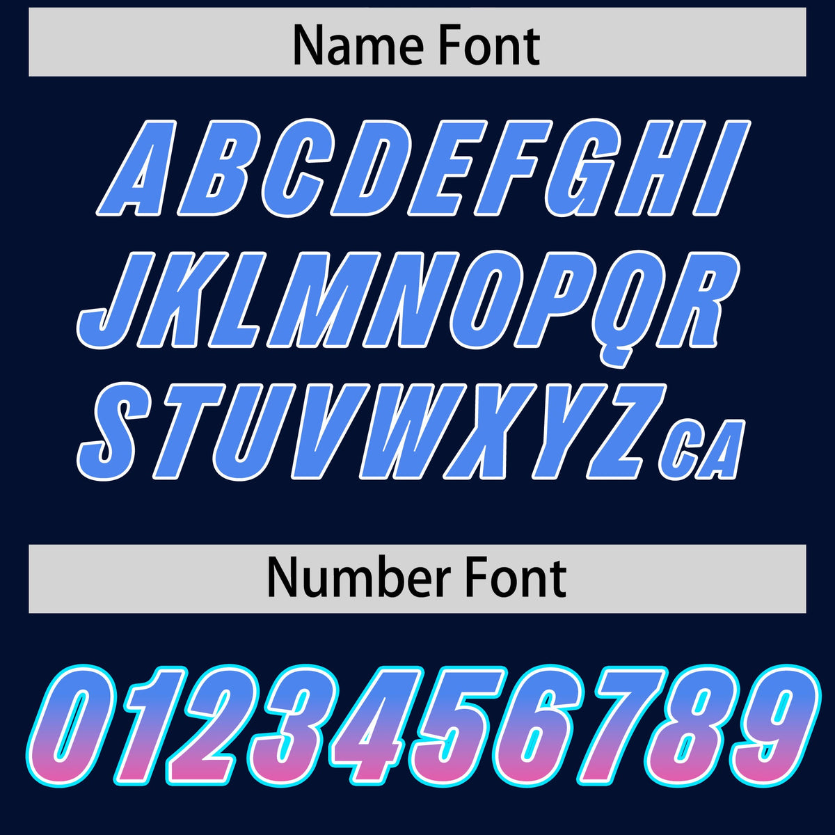 Custom Navy Powder Blue and Pink Sides Gradient Fashion Personalized Team Football Jersey