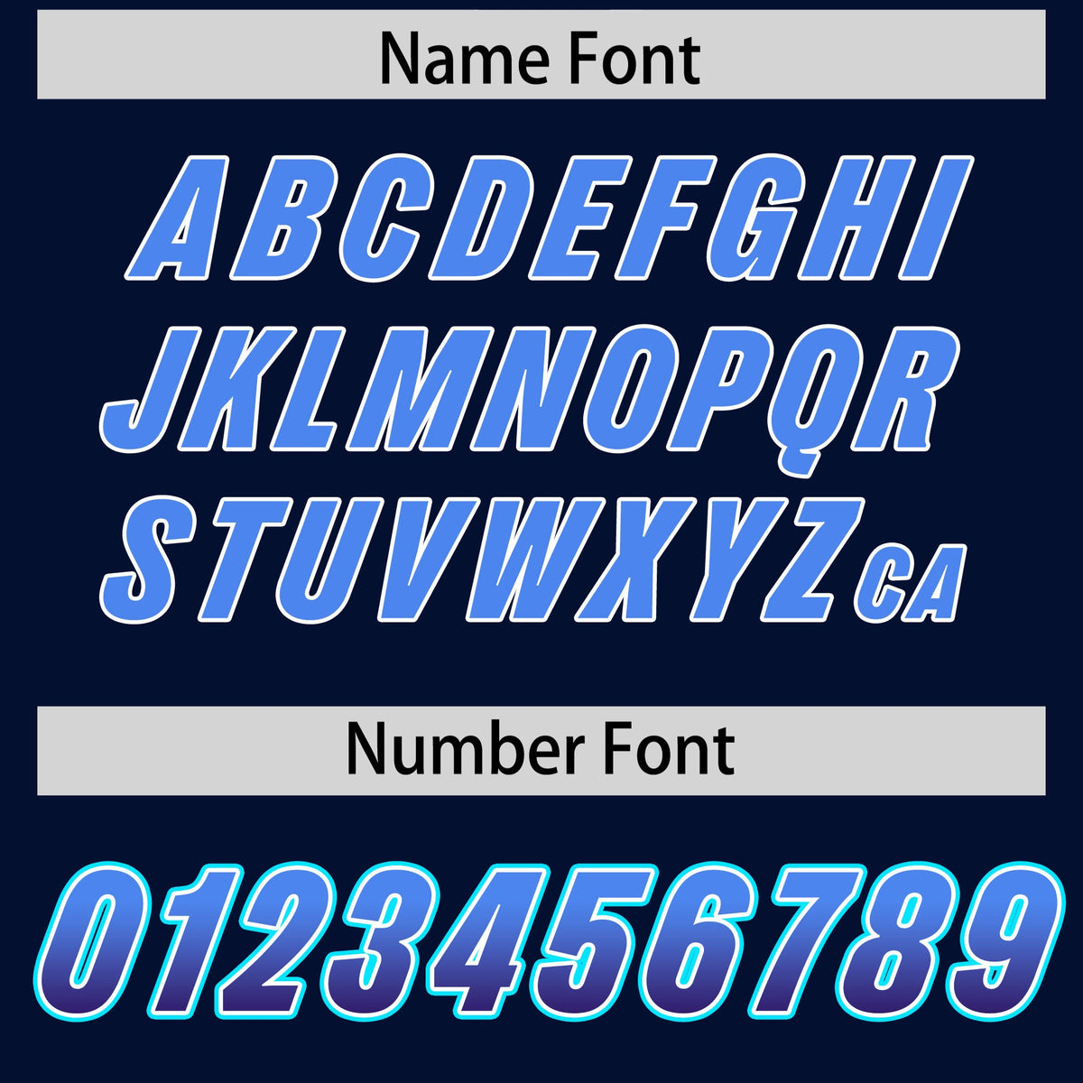 Custom Navy Powder Blue and Purple Sides Gradient Fashion Personalized Team Football Jersey