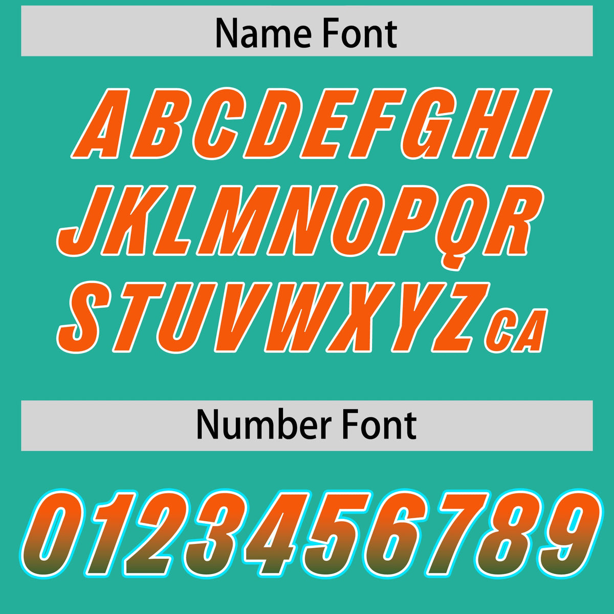 Custom Bright Green Orange and Kelly Green Sides Gradient Fashion Personalized Team Football Jersey