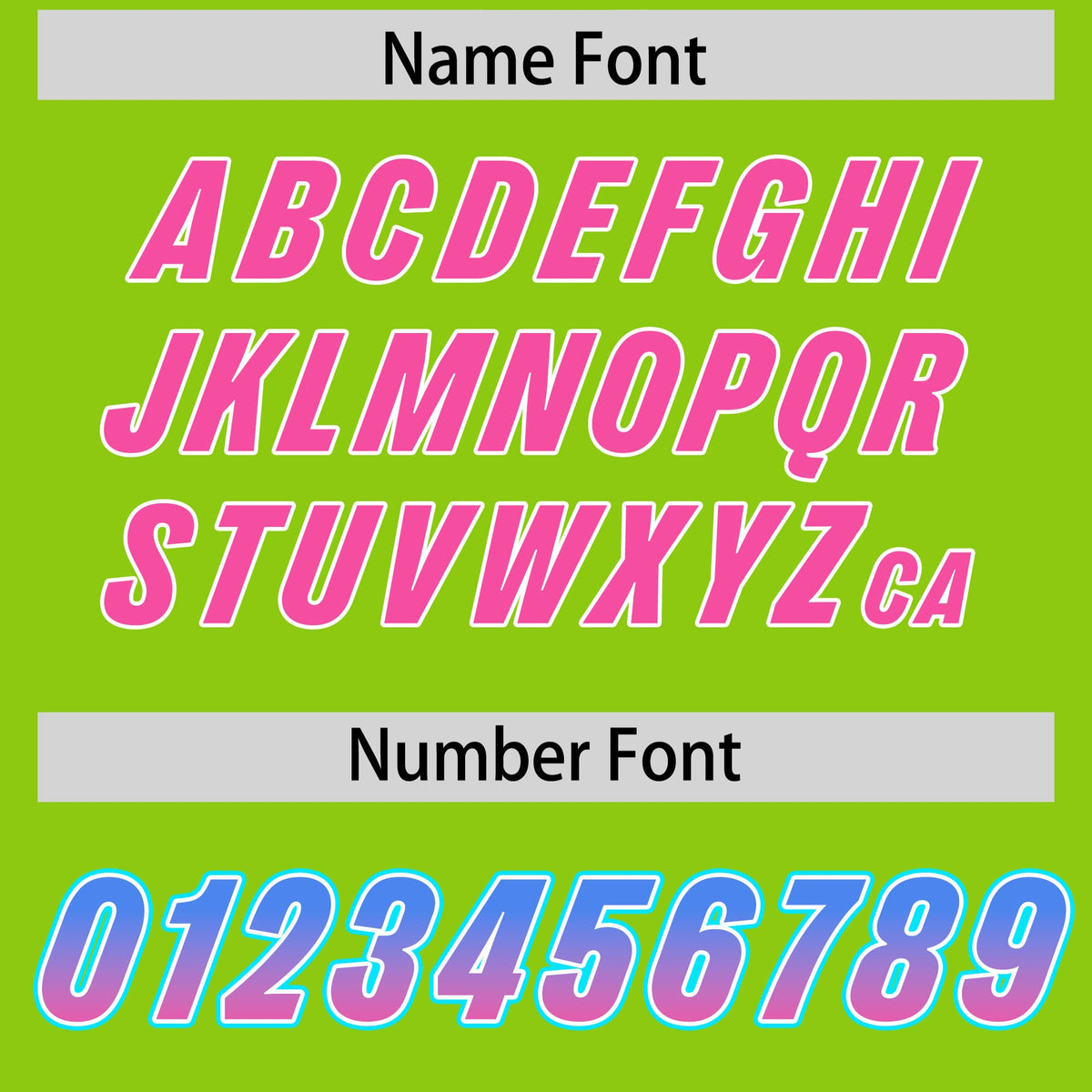 Custom Neon Green Powder Blue and Pink Sides Gradient Fashion Personalized Team Football Jersey