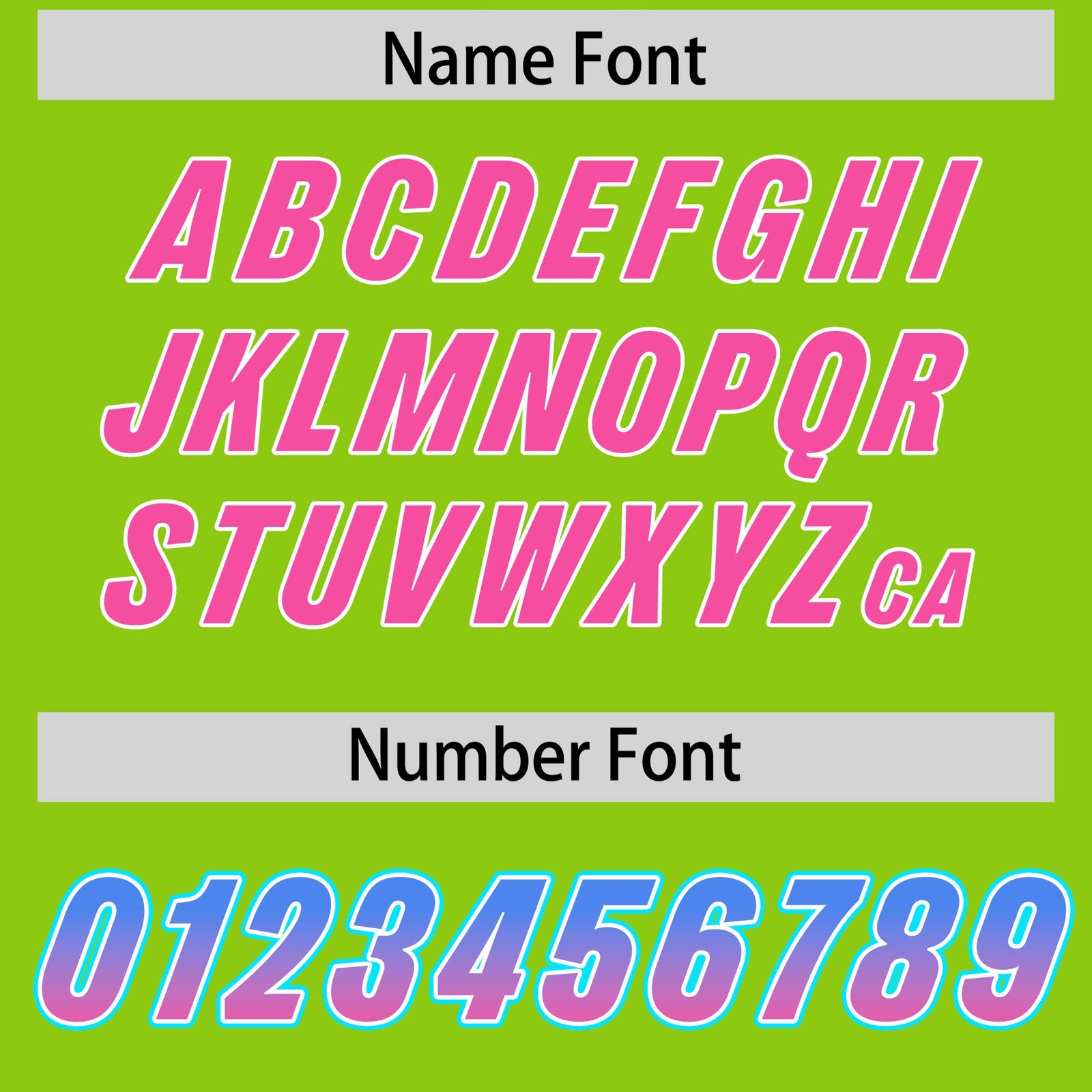 Custom Neon Green Powder Blue and Pink Sides Gradient Fashion Personalized Team Football Jersey