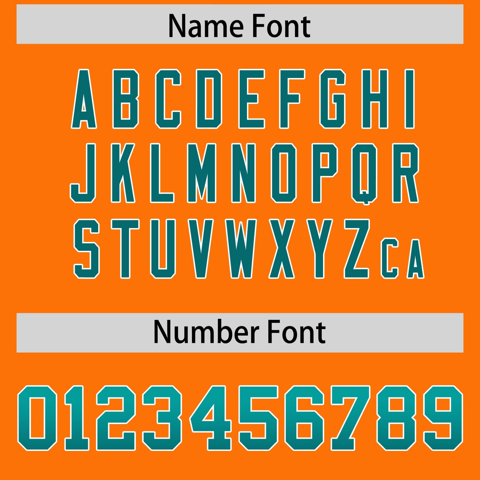 Custom Orange Aqua and Aqua Sides Gradient Fashion Personalized Team Football Jersey