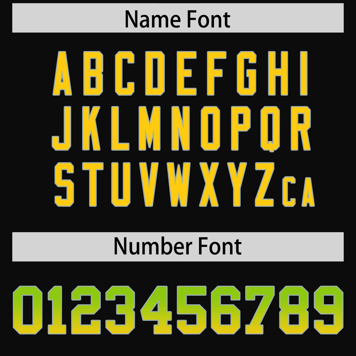 Custom Black Neon Green and Gold Sides Gradient Fashion Personalized Team Football Jersey