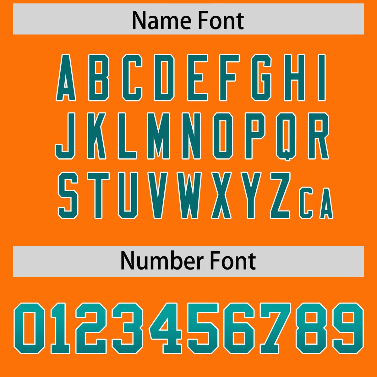 Custom Orange Aqua and Aqua Sides Gradient Fashion Personalized Team Football Jersey