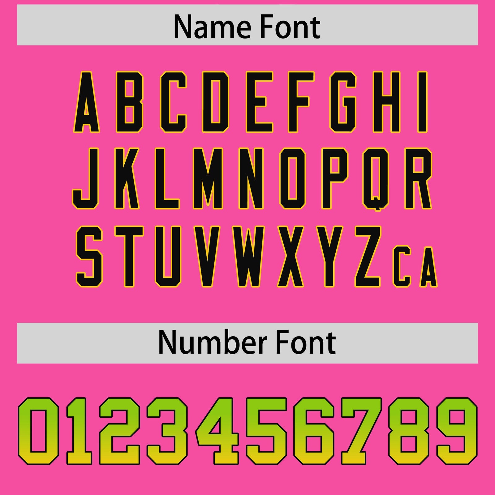 Custom Pink Neon Green and Gold Sides Gradient Fashion Personalized Team Football Jersey