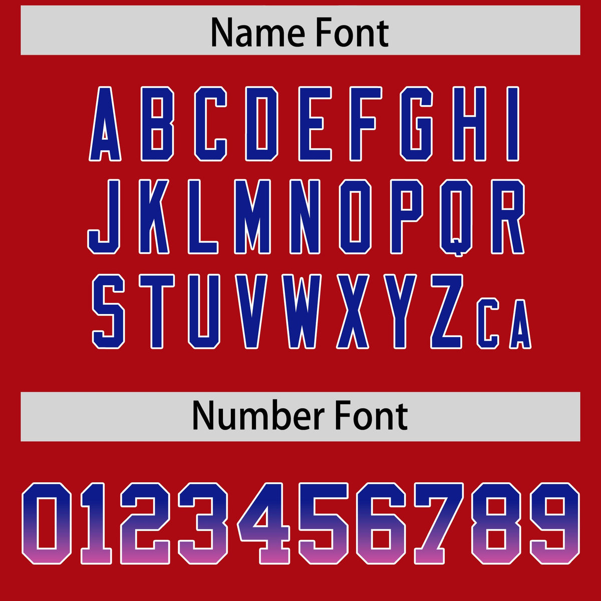 Custom Red Royal and Pink Sides Gradient Fashion Personalized Team Football Jersey