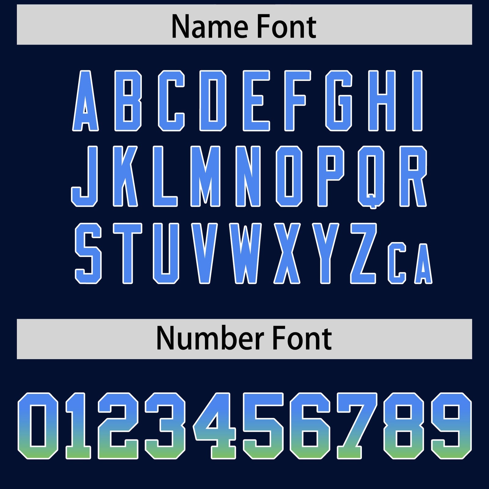 Custom Navy Powder Blue and Neon Green Sides Gradient Fashion Personalized Team Football Jersey