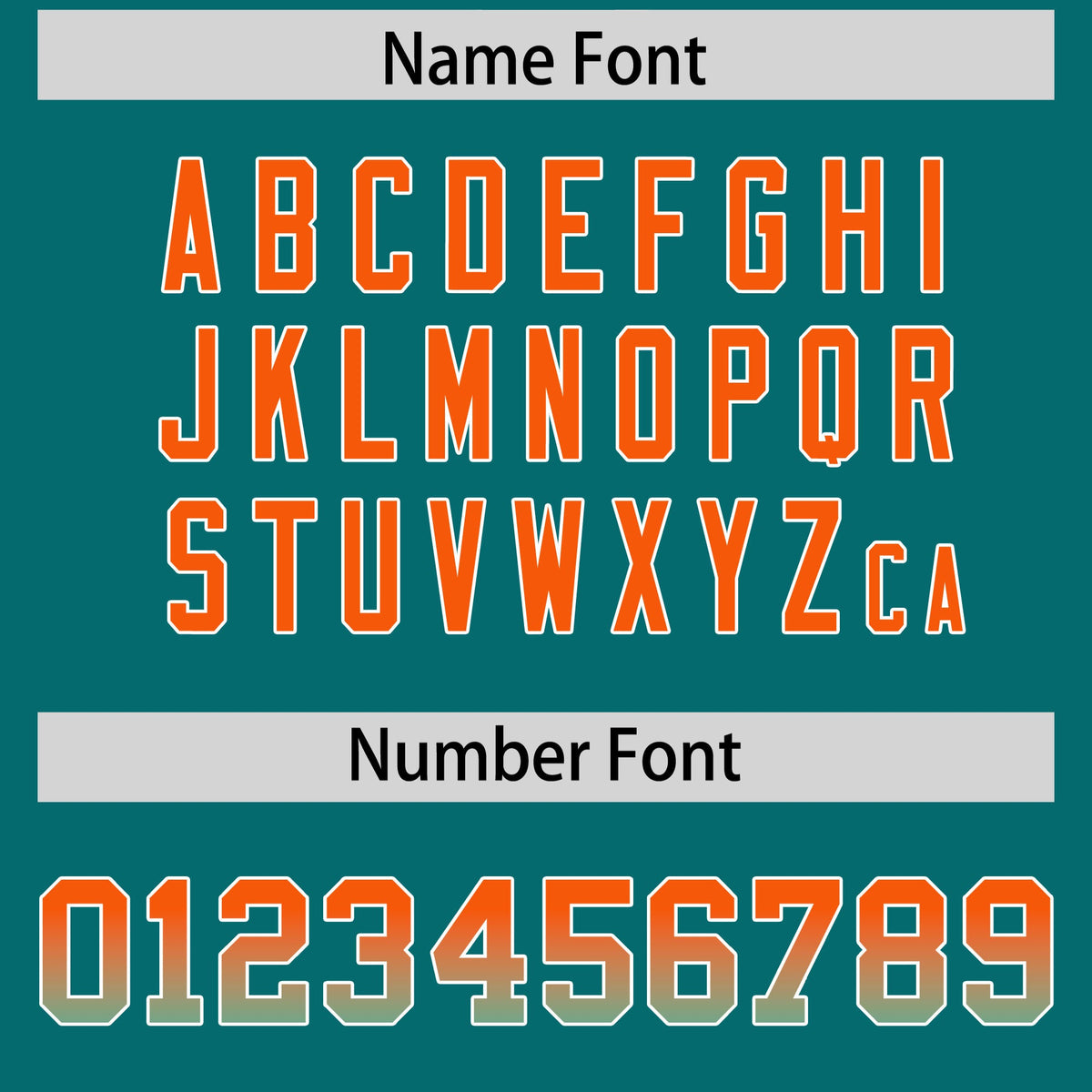 Custom Aqua Orange and Bright Green Sides Gradient Fashion Personalized Team Football Jersey