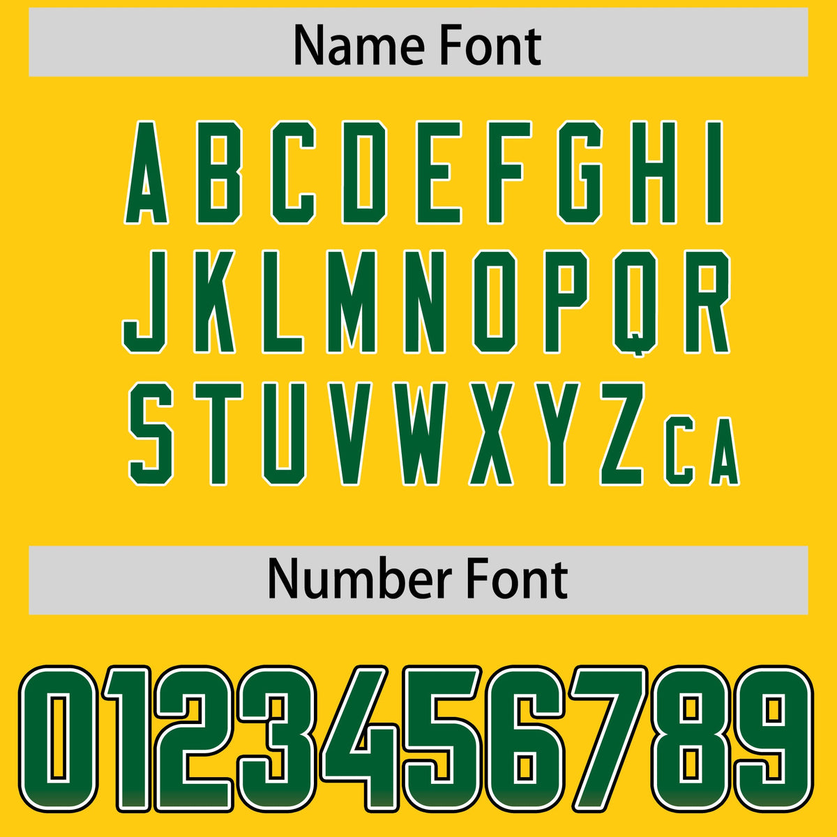 Custom Gold Kelly Green and Orange Sides Gradient Fashion Personalized Team Football Jersey