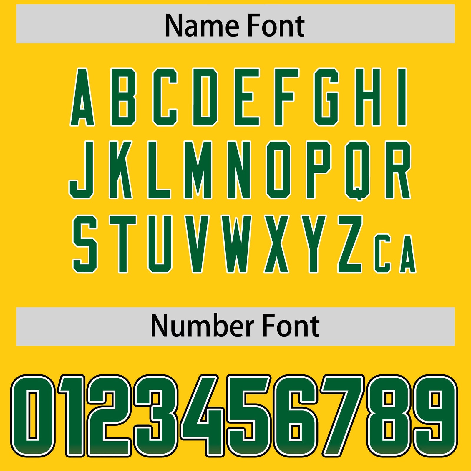 Custom Gold Kelly Green and Orange Sides Gradient Fashion Personalized Team Football Jersey