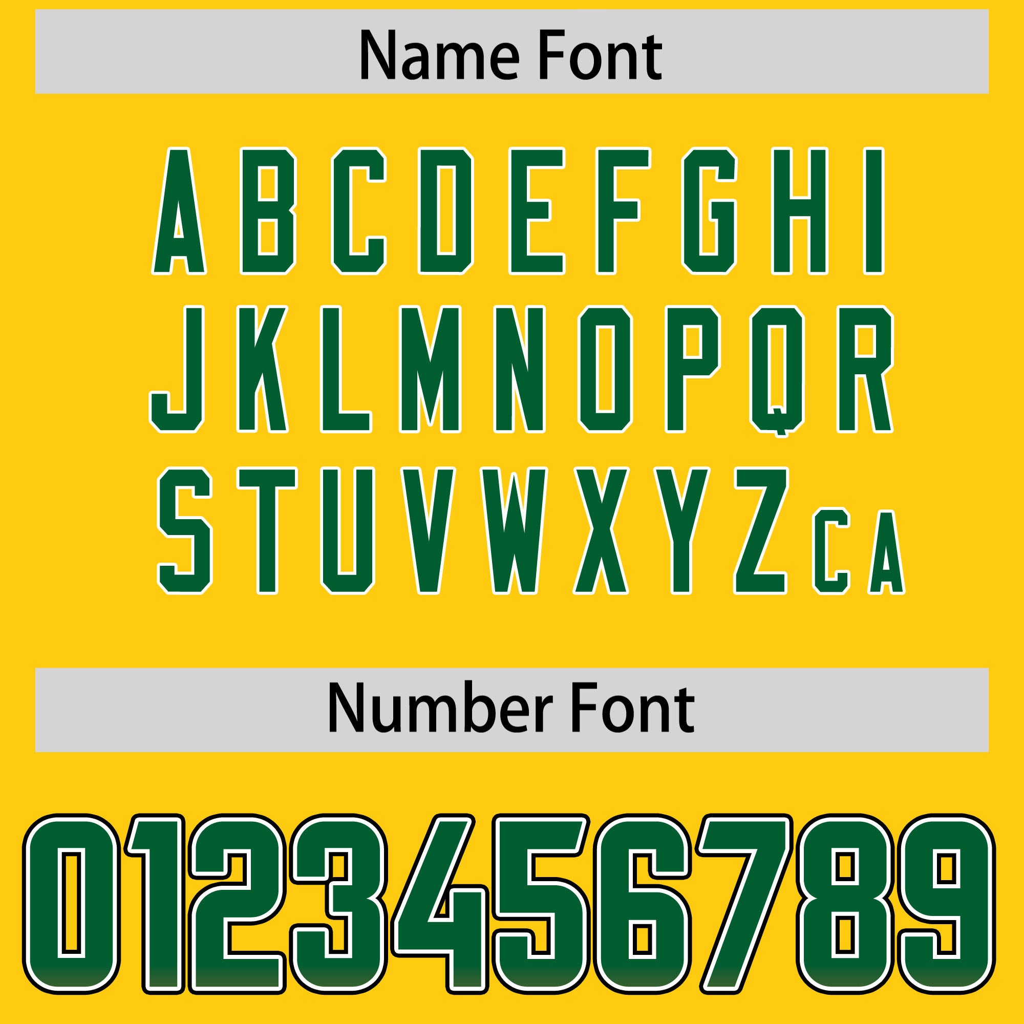 Custom Gold Kelly Green and Orange Sides Gradient Fashion Personalized Team Football Jersey