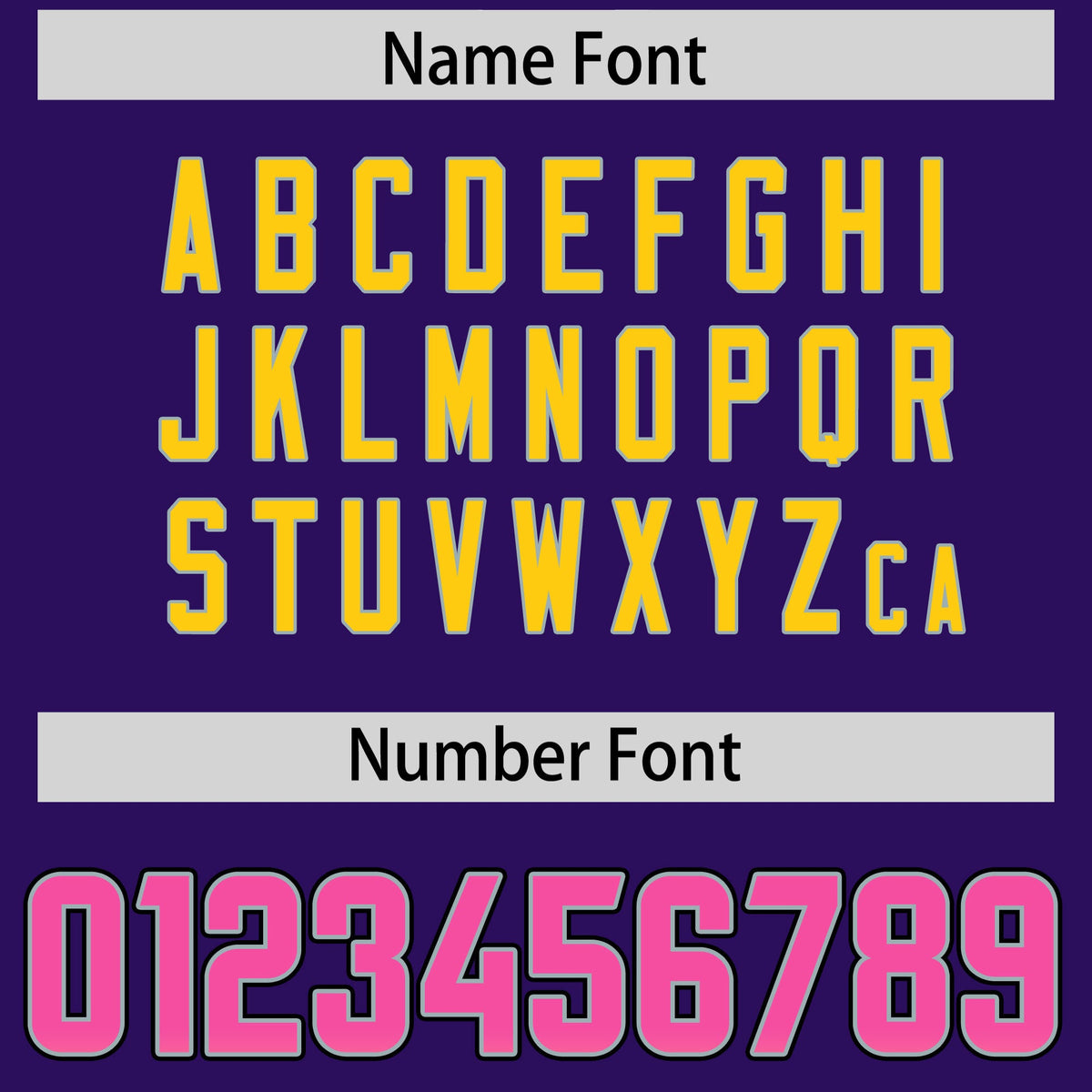 Custom Purple Pink and Gold Sides Gradient Fashion Personalized Team Football Jersey