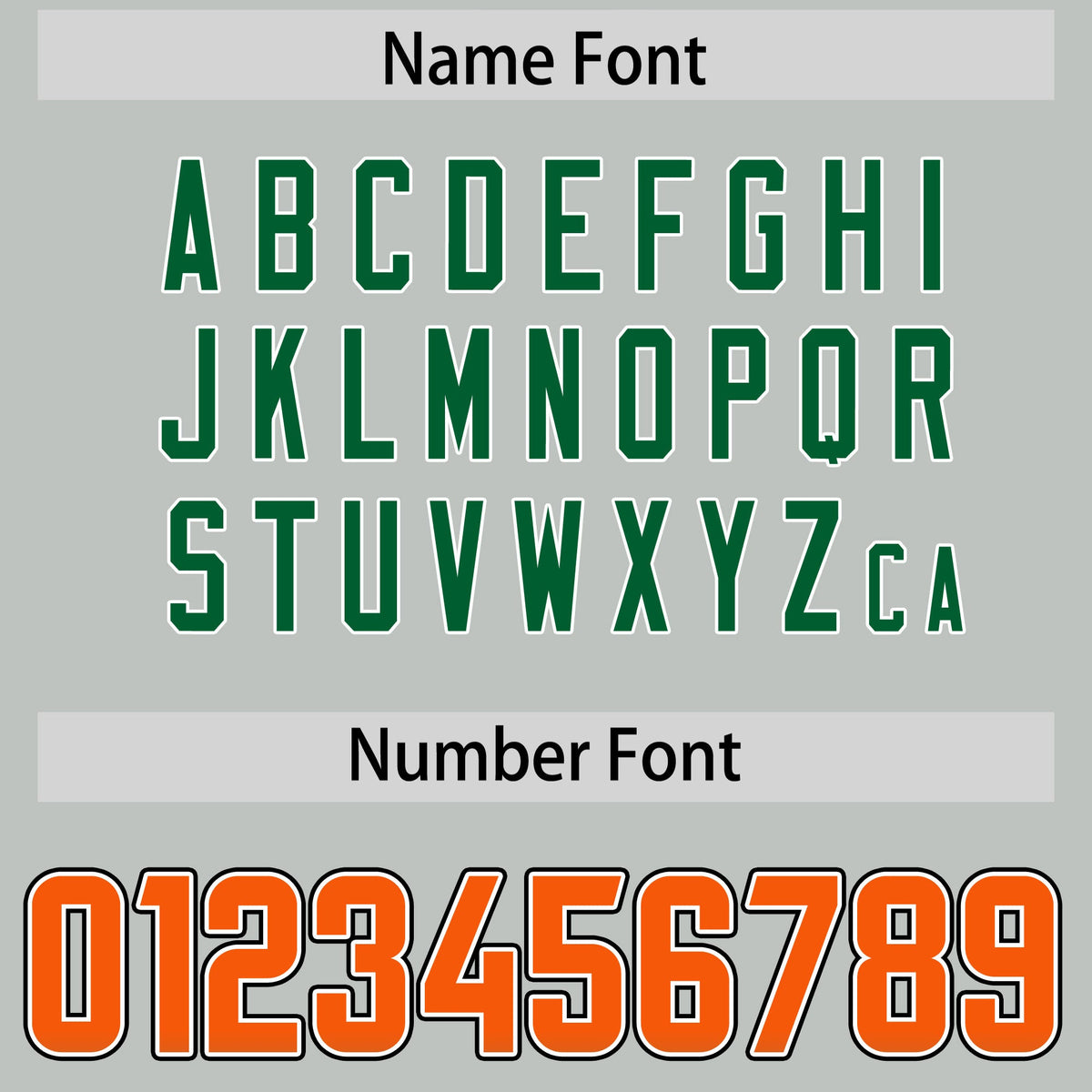 Custom Gray Orange and Kelly Green Sides Gradient Fashion Personalized Team Football Jersey