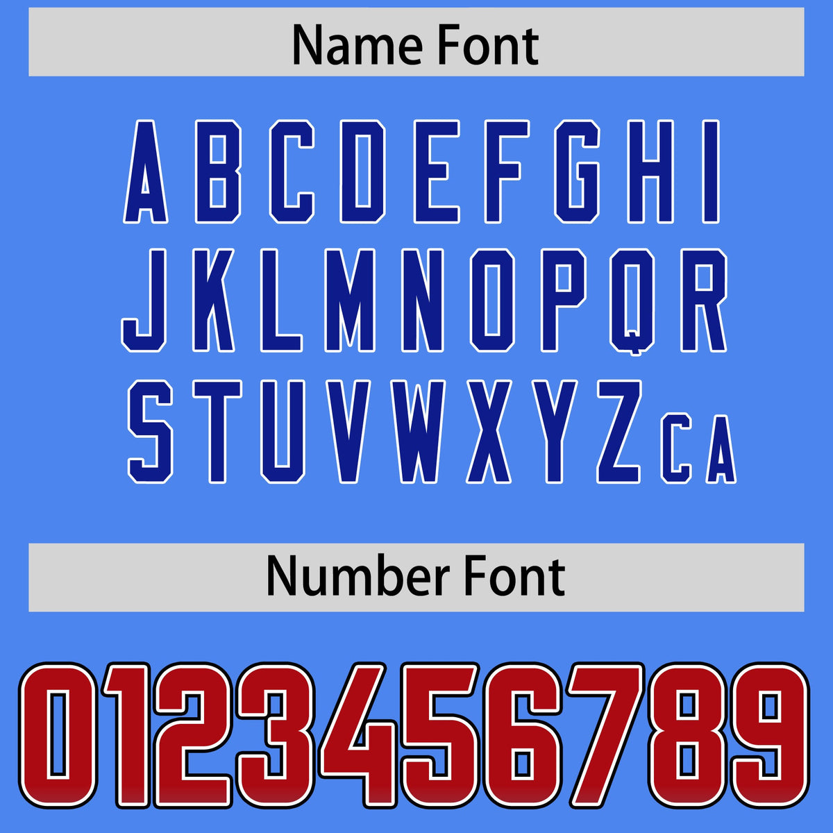 Custom Powder Blue Red and Royal Sides Gradient Fashion Personalized Team Football Jersey