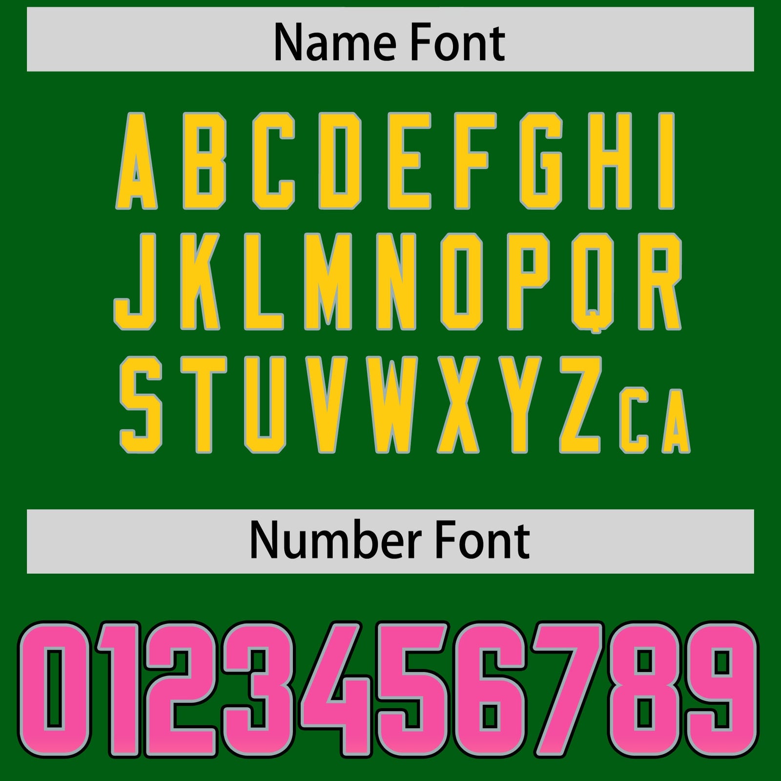 Custom Kelly Green Pink and Gold Sides Gradient Fashion Personalized Team Football Jersey