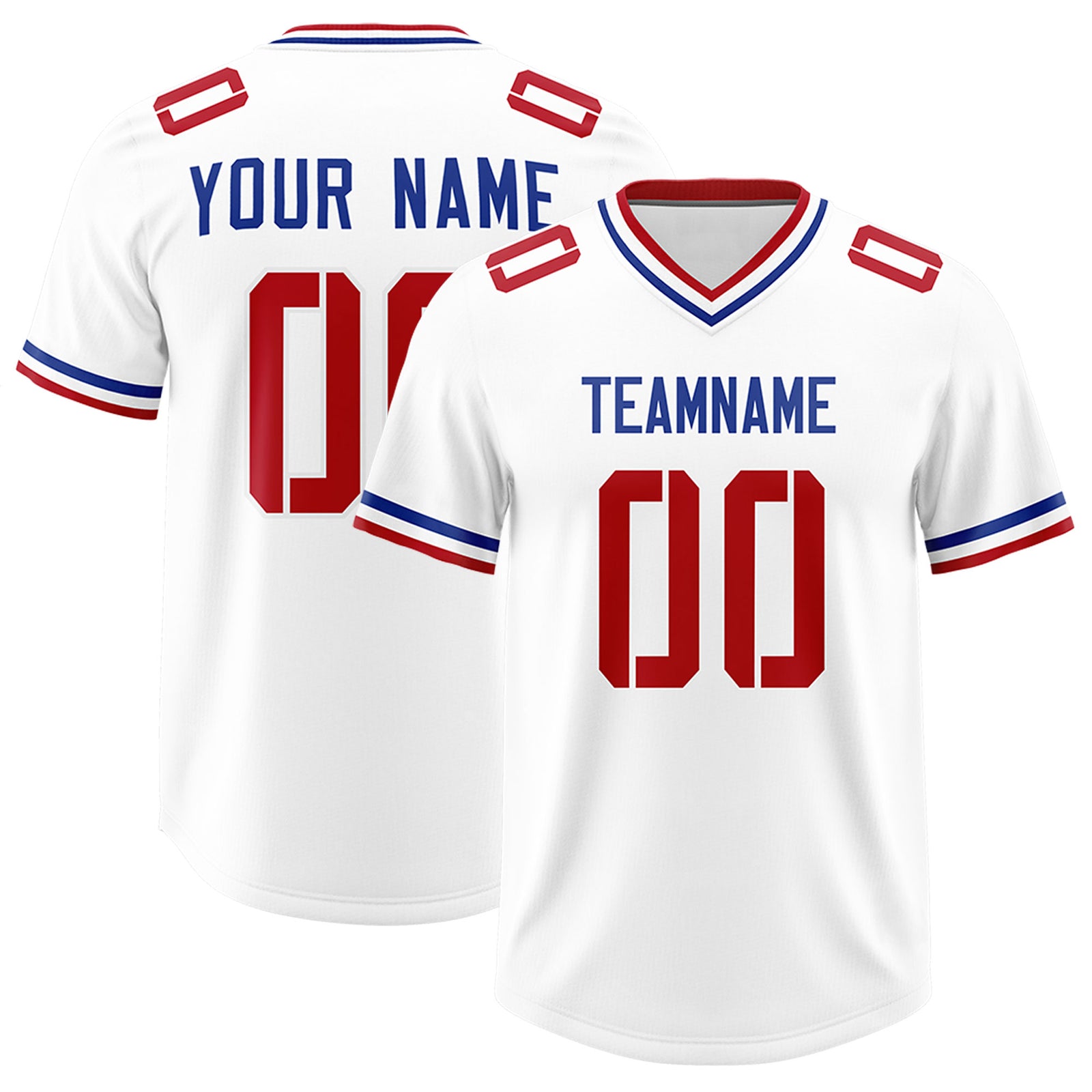 Custom White Classic Style American Football Jerseys
