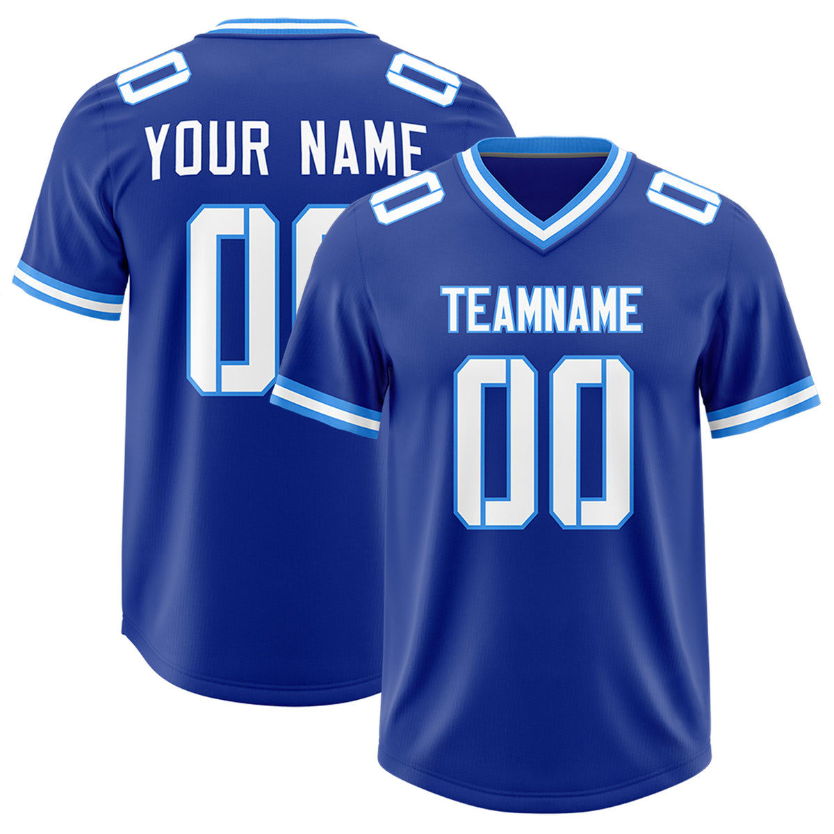 Custom Royal Classic Style American Football Jerseys