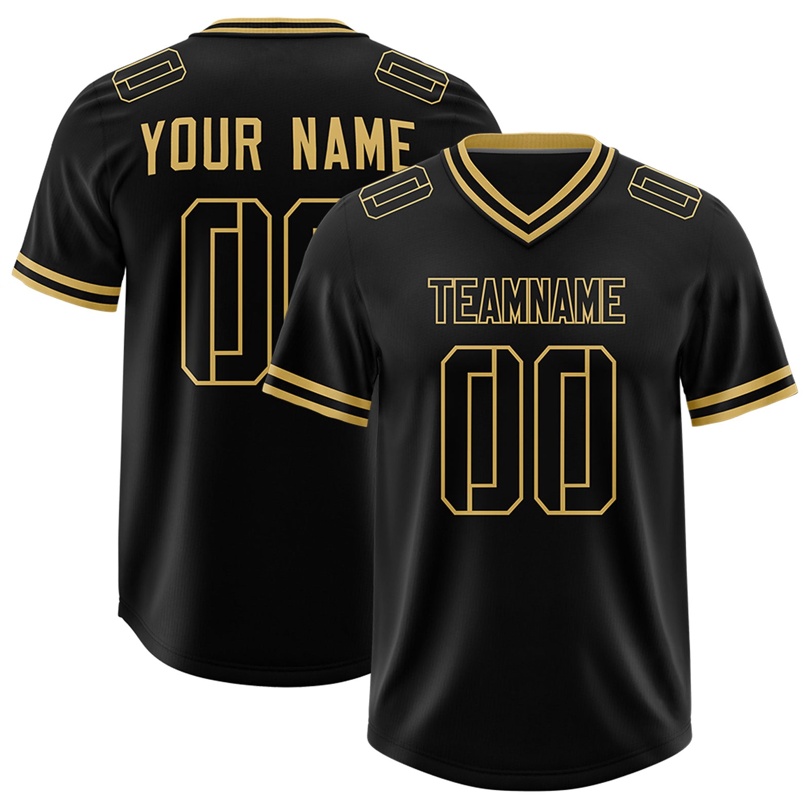 Custom Black Classic Style American Football Jerseys