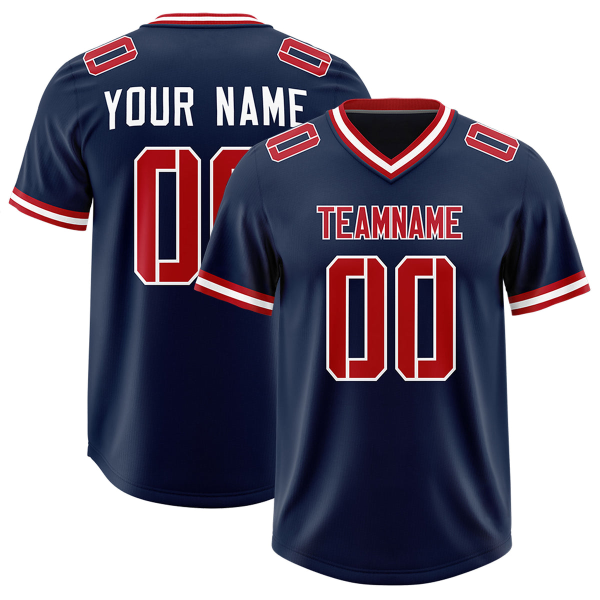 Custom Navy Classic Style American Football Jerseys