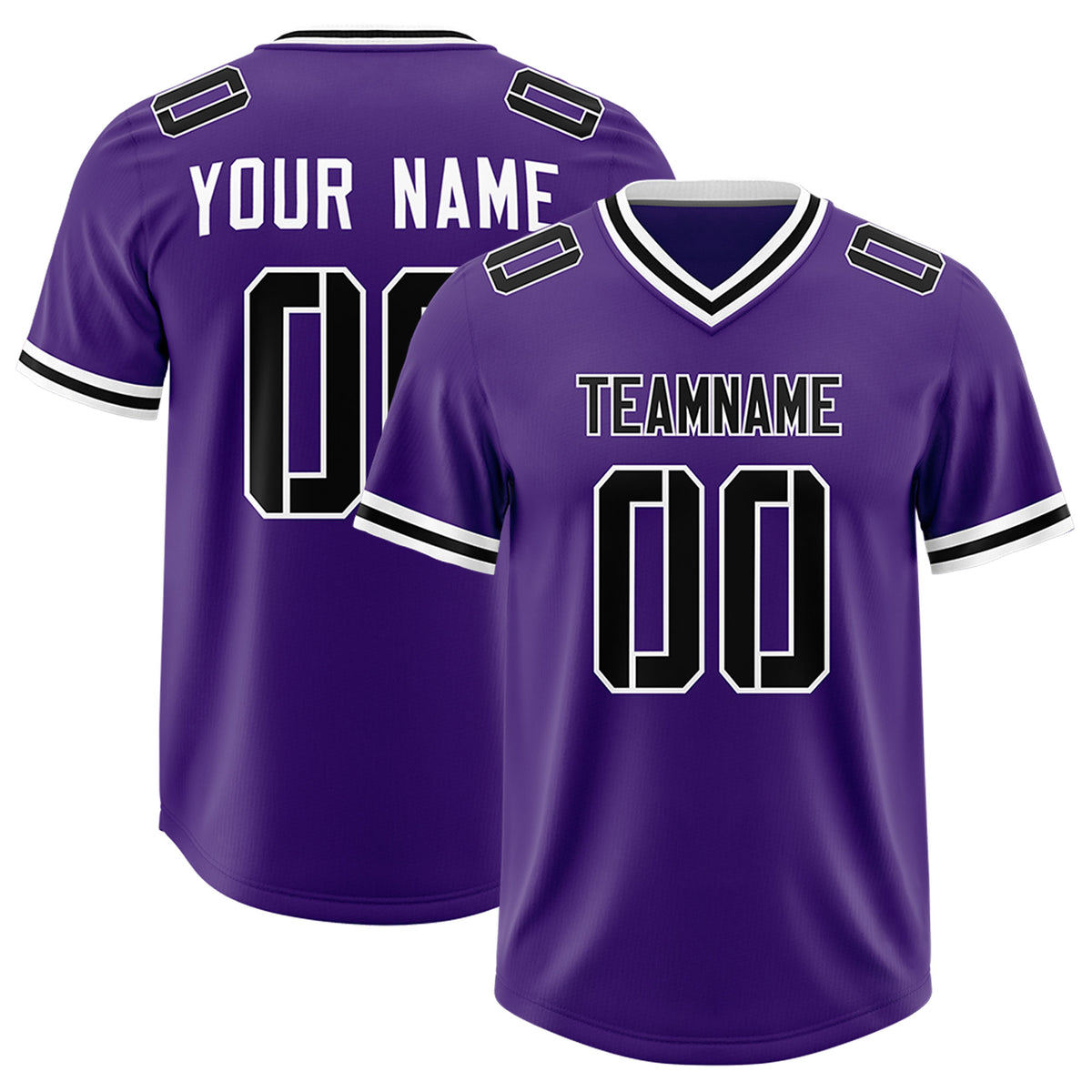 Custom Purple Classic Style American Football Jerseys