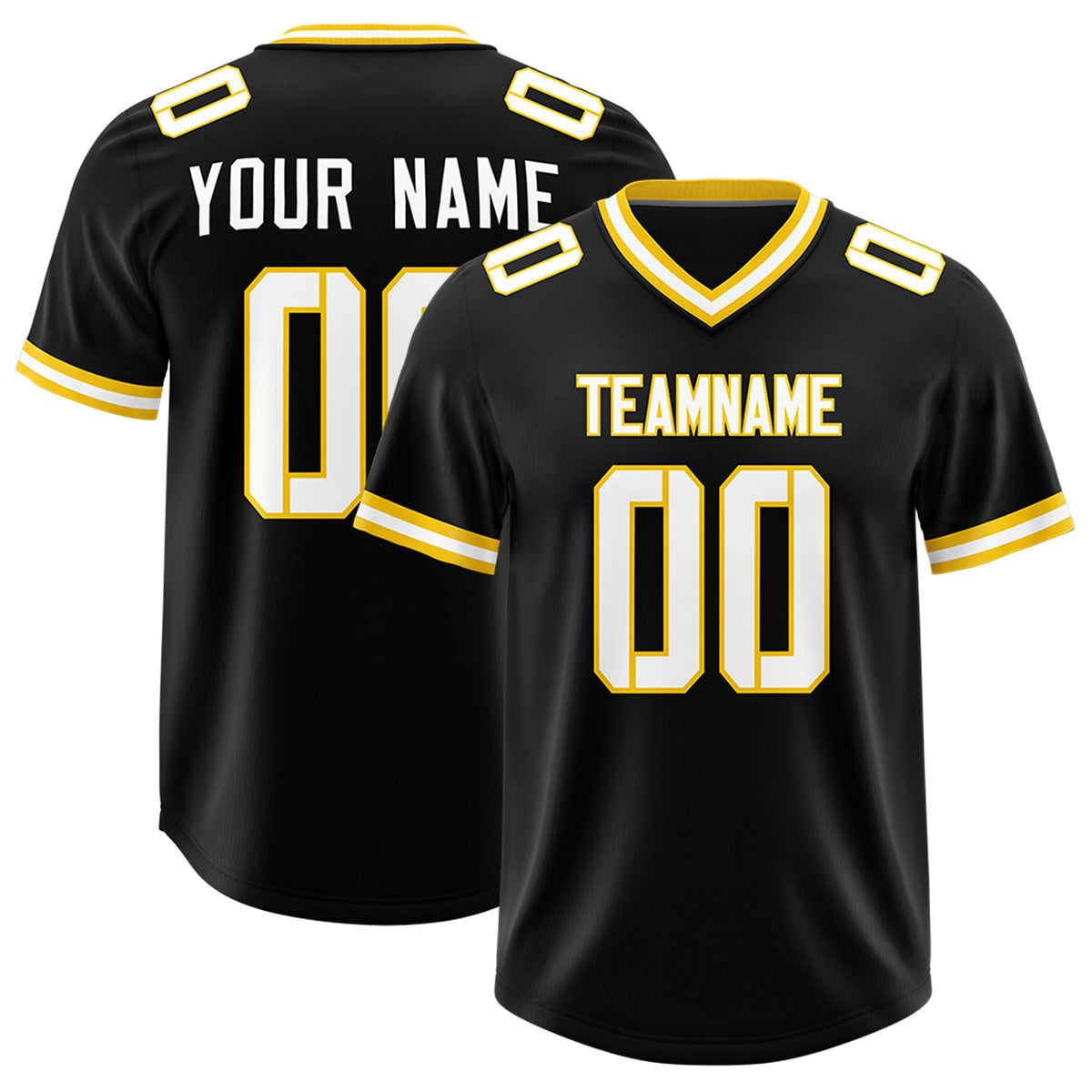 Custom Black Classic Style American Football Jerseys