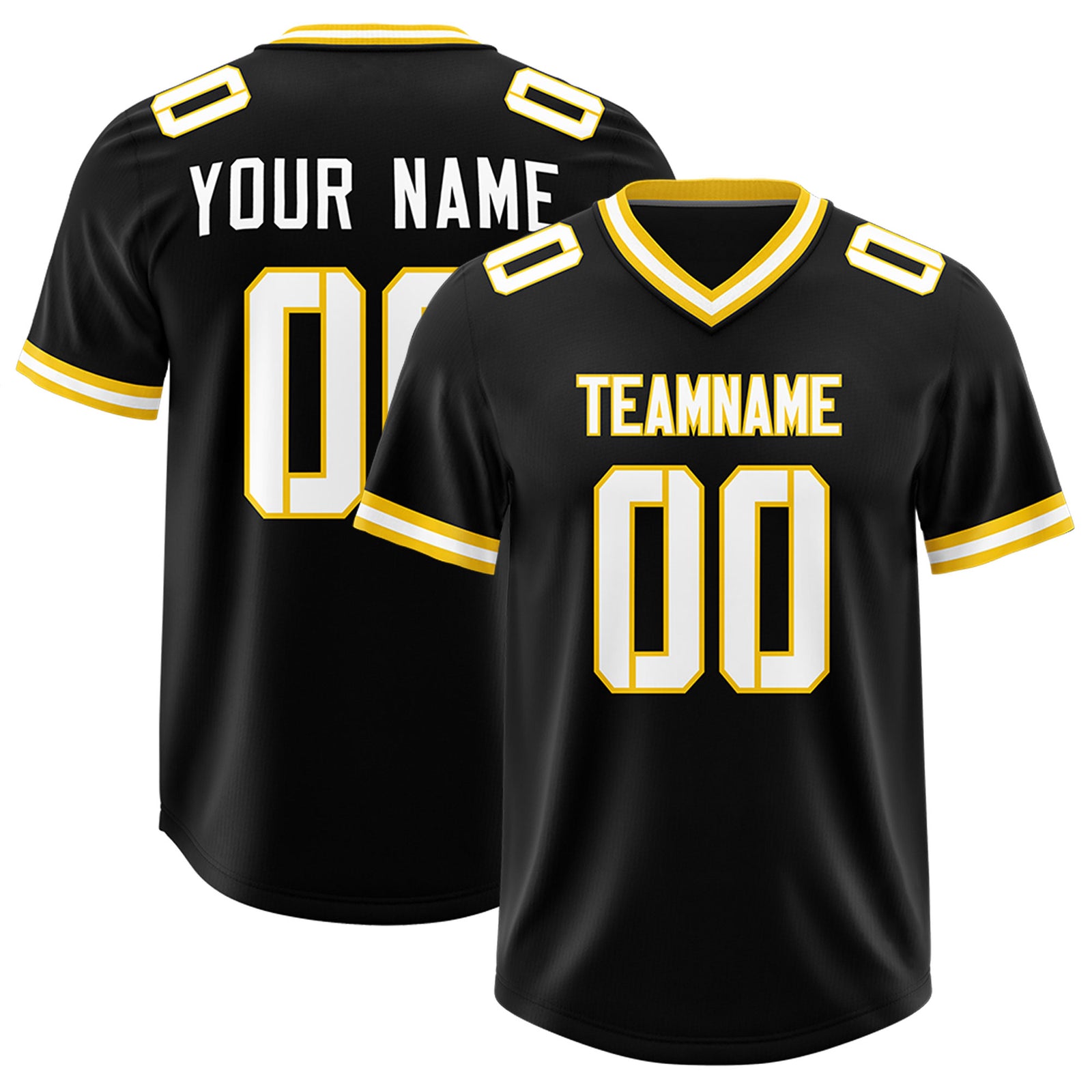 Custom Black Classic Style American Football Jerseys