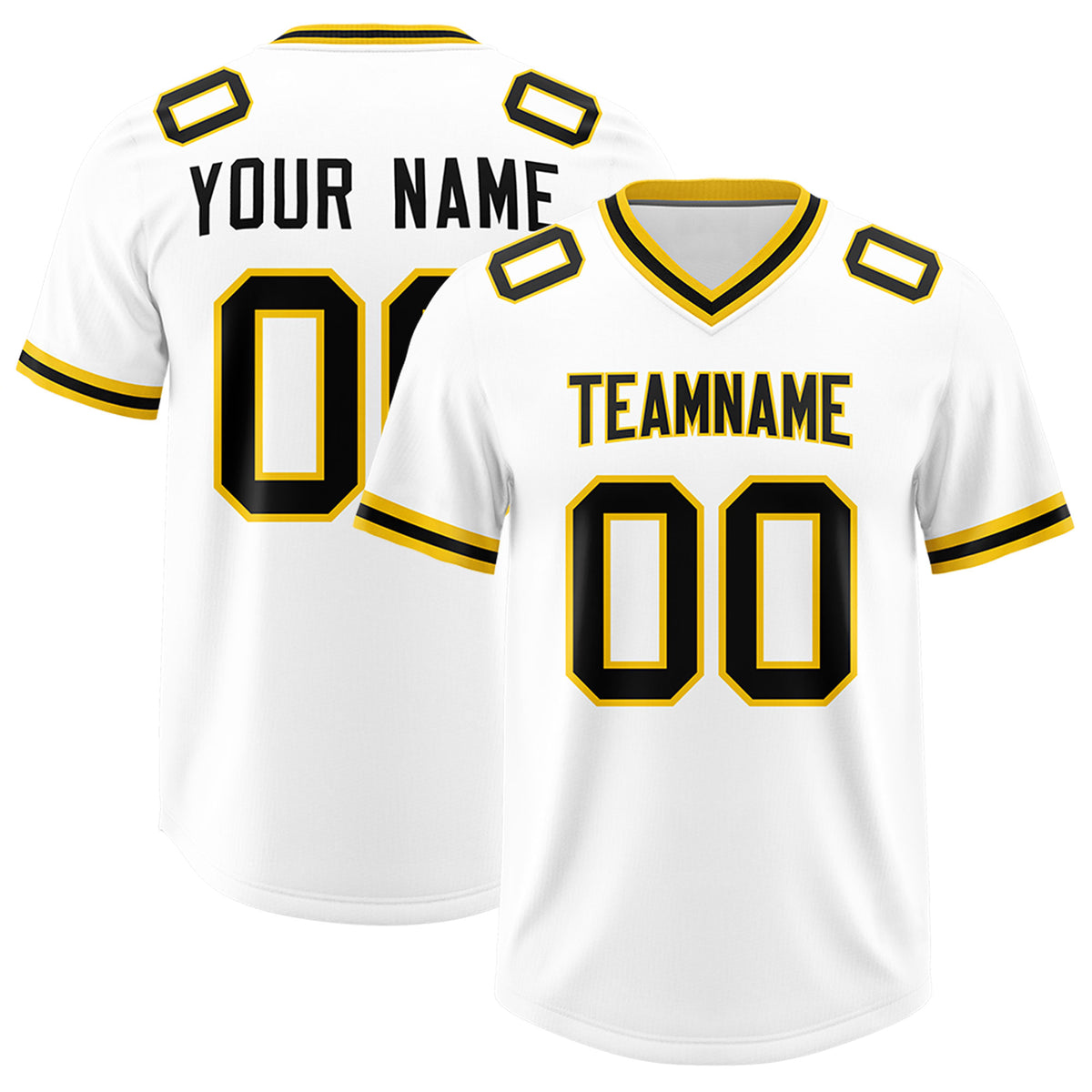 Custom White Classic Style American Football Jerseys