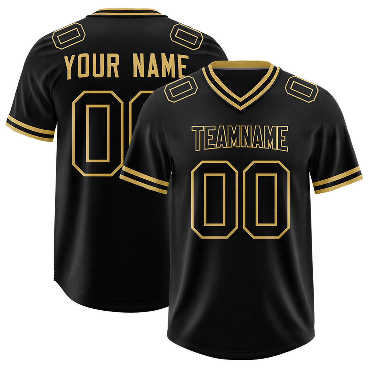 Custom Black Classic Style American Football Jerseys