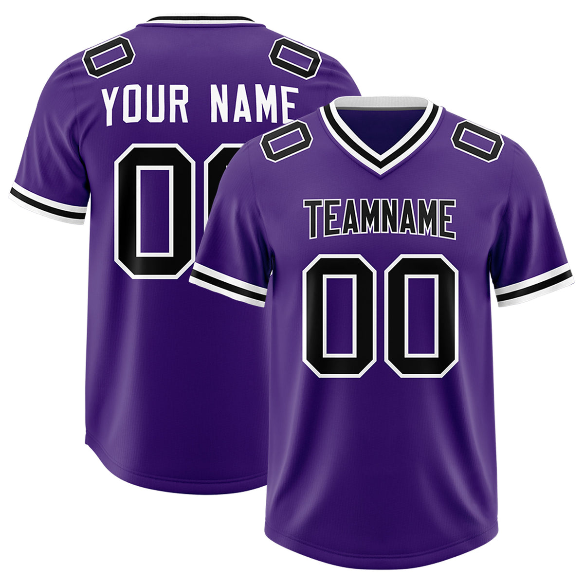 Custom Purple Classic Style American Football Jerseys