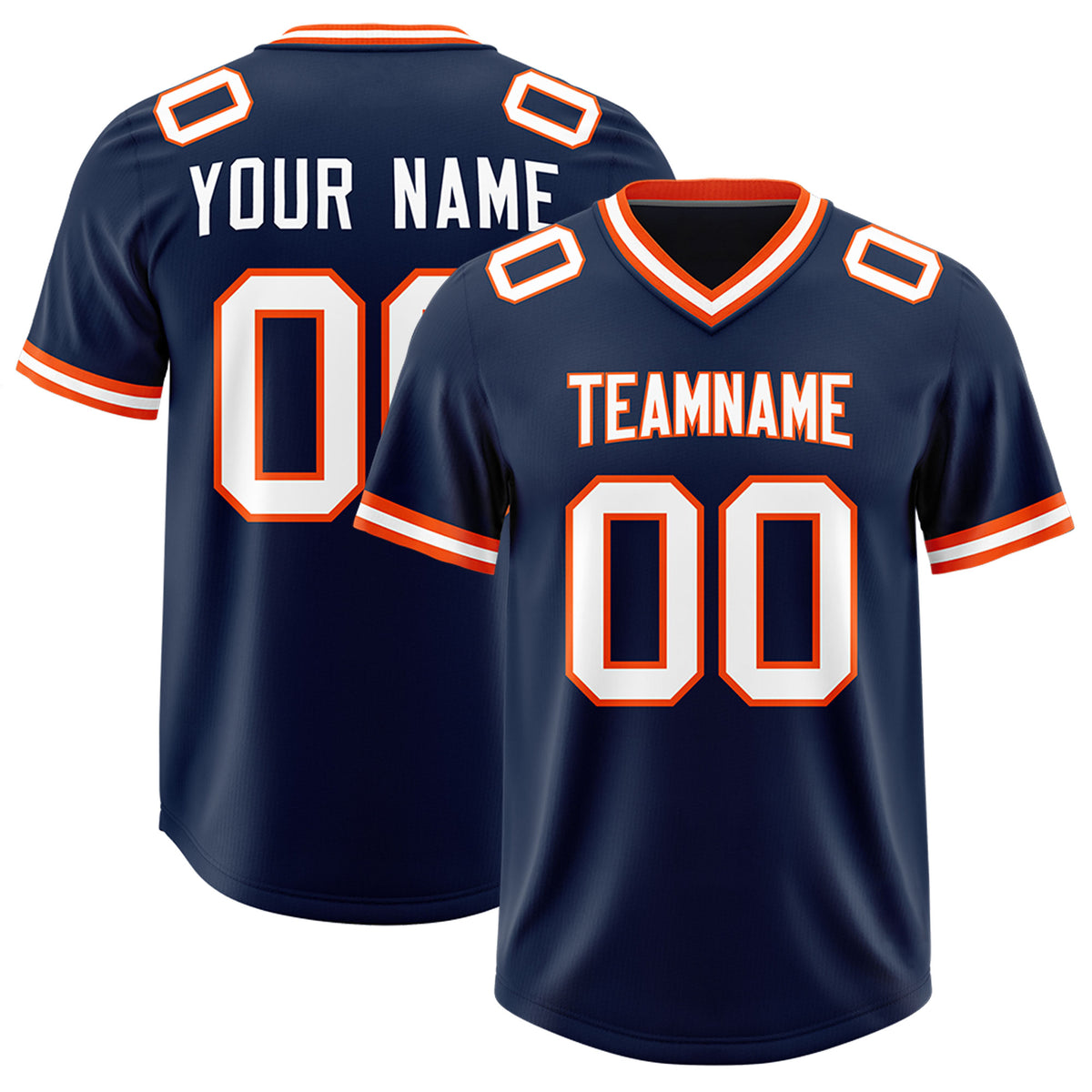 Custom Navy Classic Style American Football Jerseys