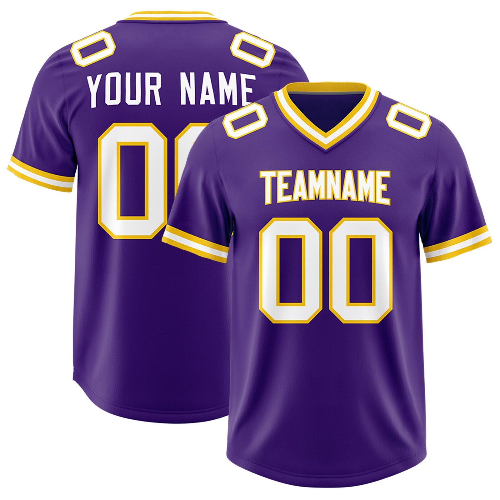 Custom Purple Classic Style American Football Jerseys