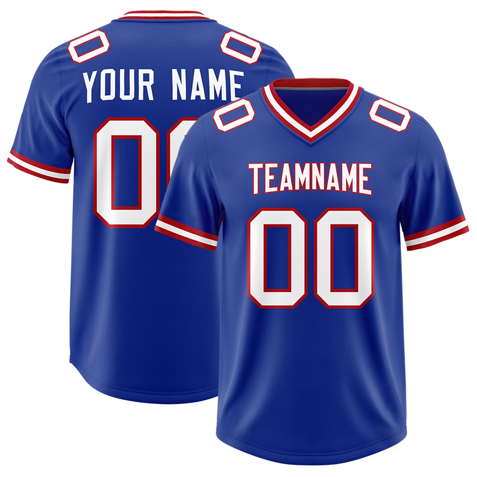 Custom Royal Classic Style American Football Jerseys