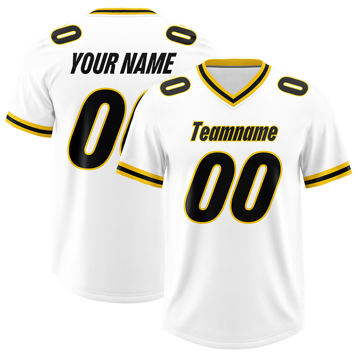 Custom White Classic Style American Football Jerseys