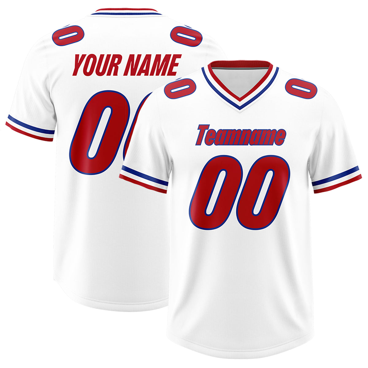 Custom White Classic Style American Football Jerseys