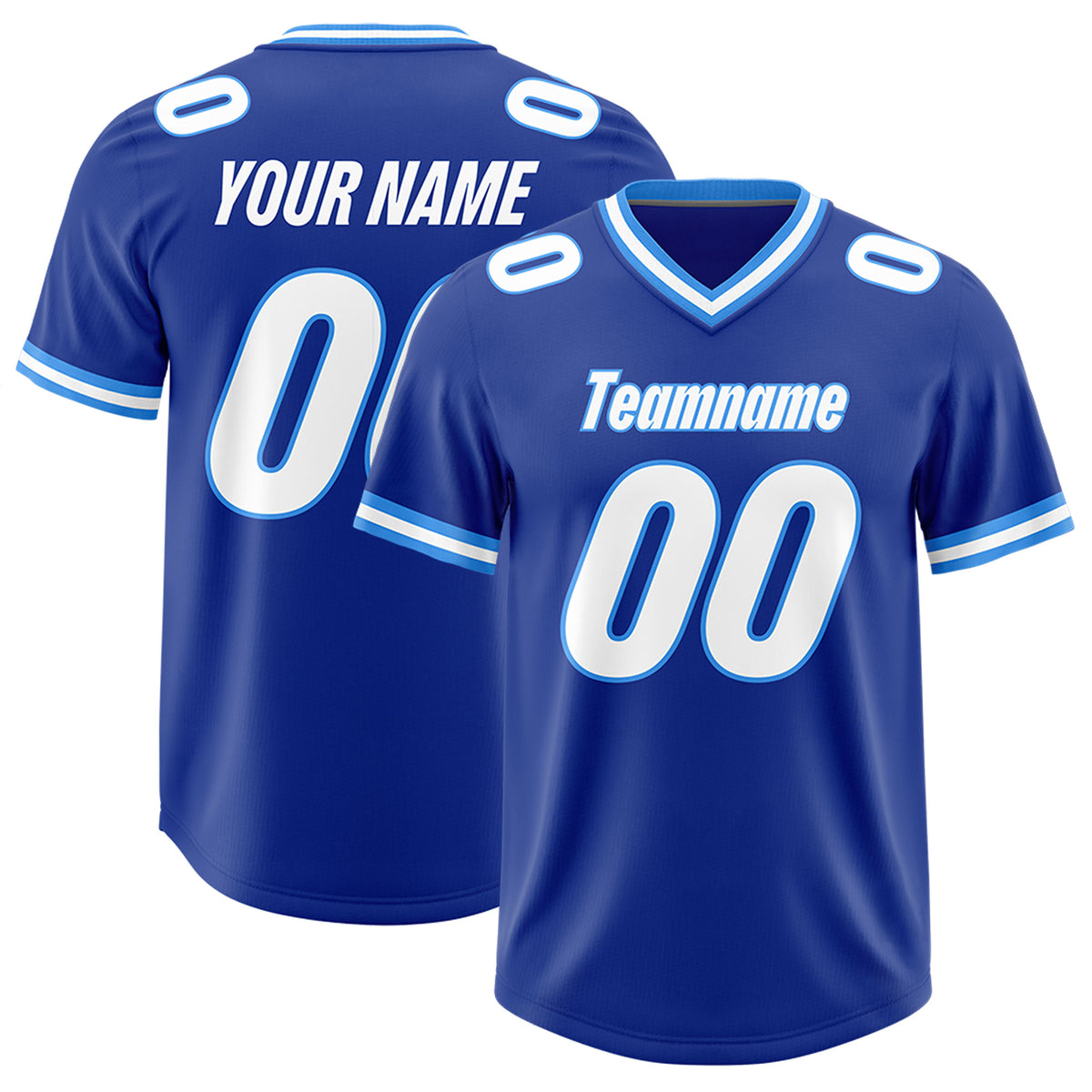 Custom Royal Classic Style American Football Jerseys