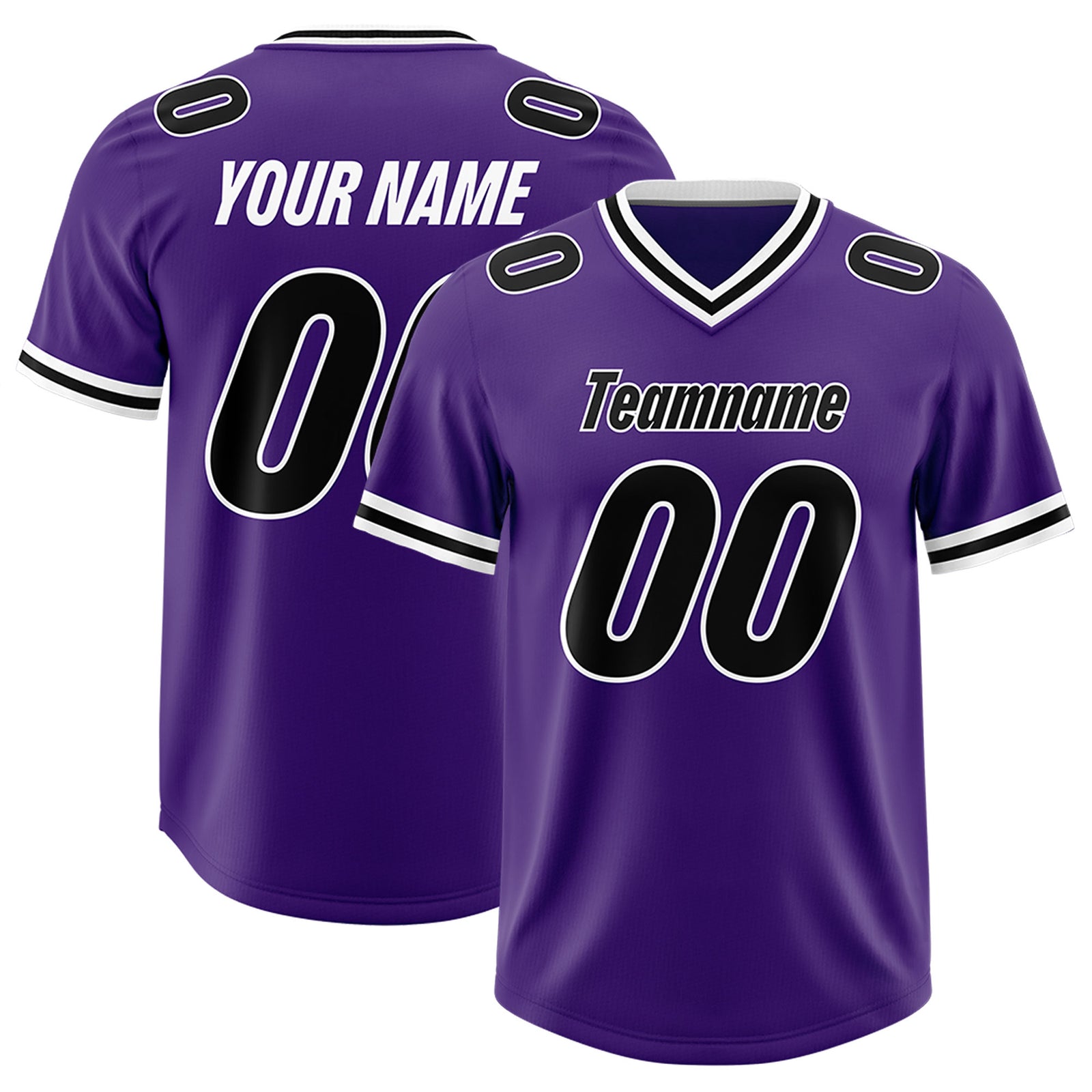 Custom Purple Classic Style American Football Jerseys
