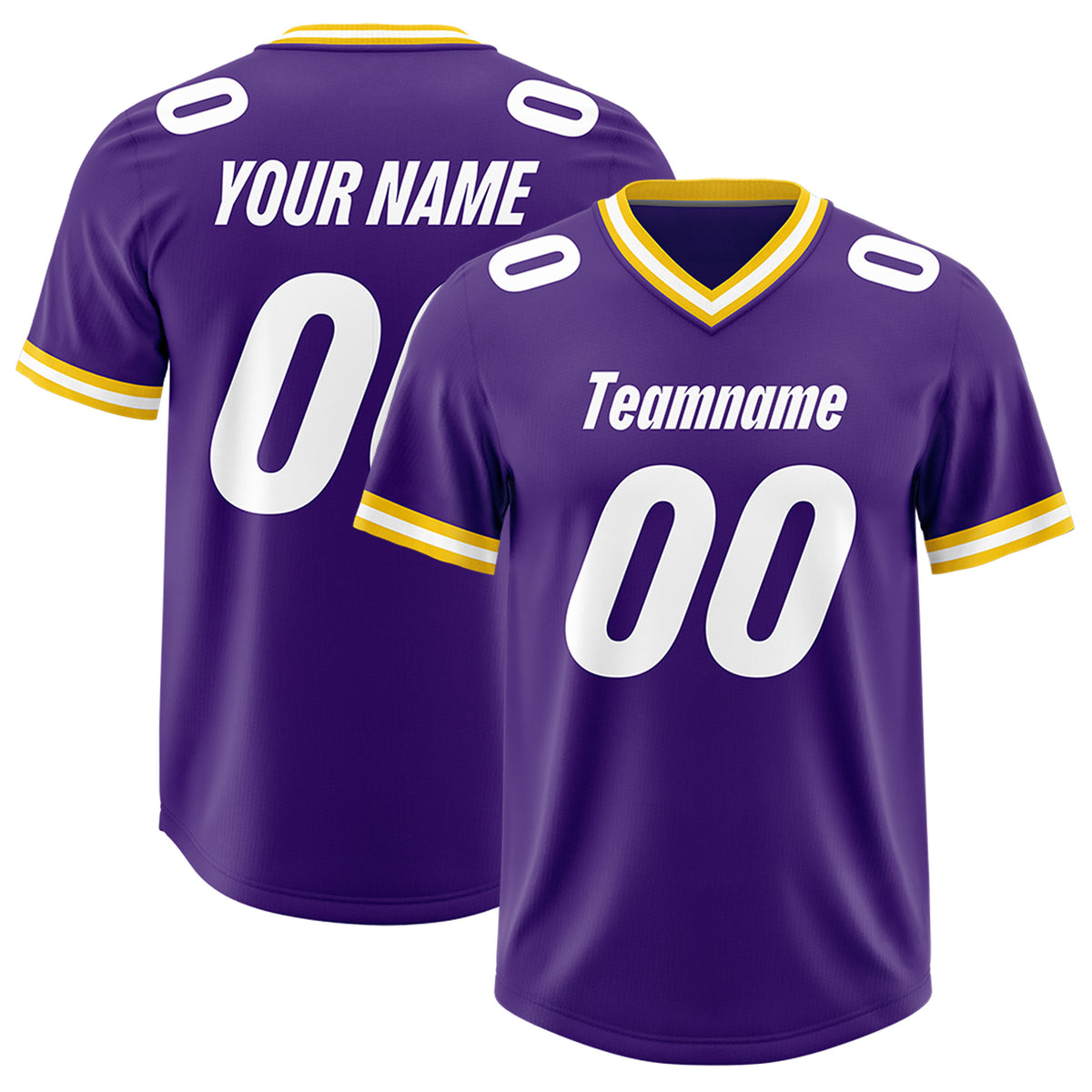 Custom Purple Classic Style American Football Jerseys