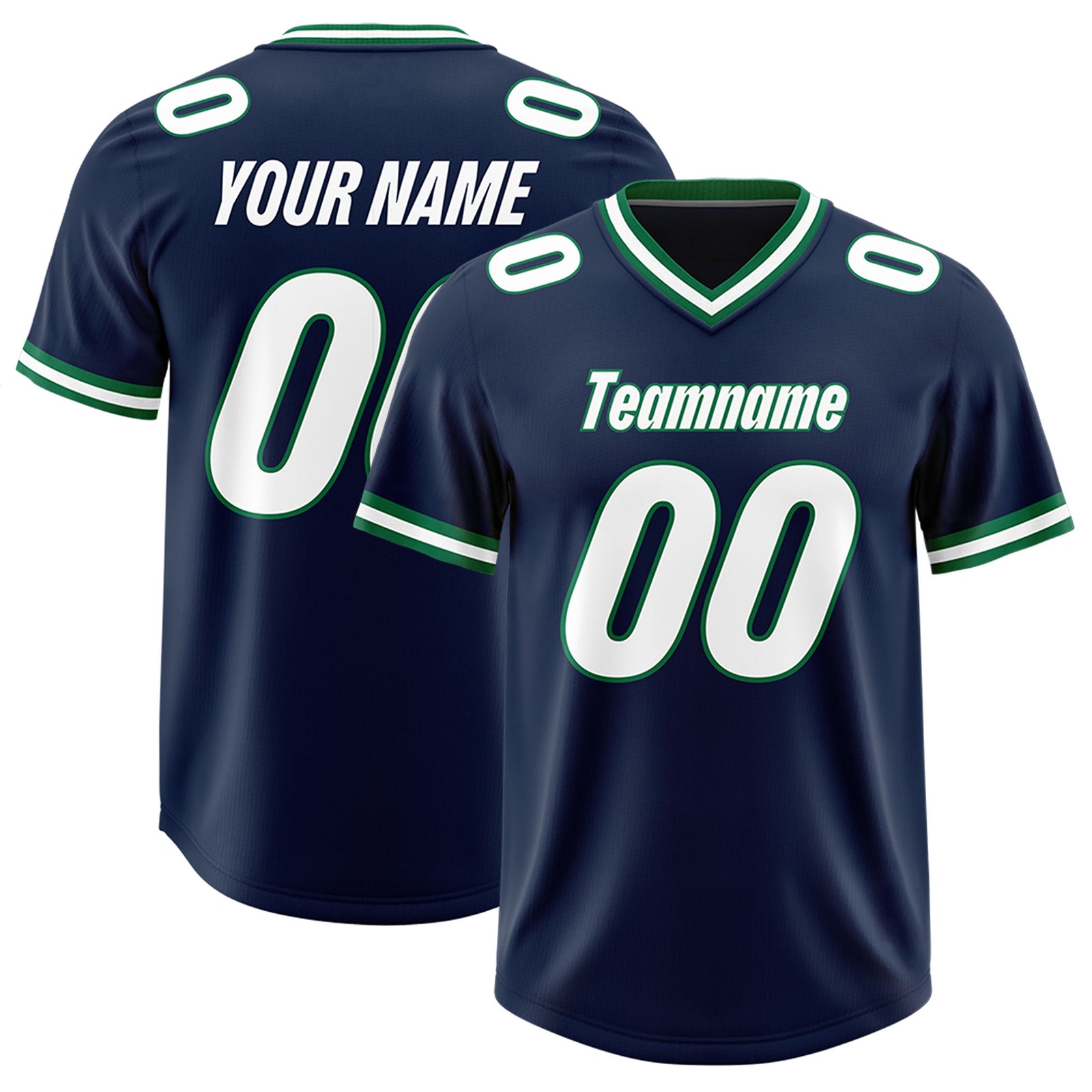 Custom Navy Classic Style American Football Jerseys